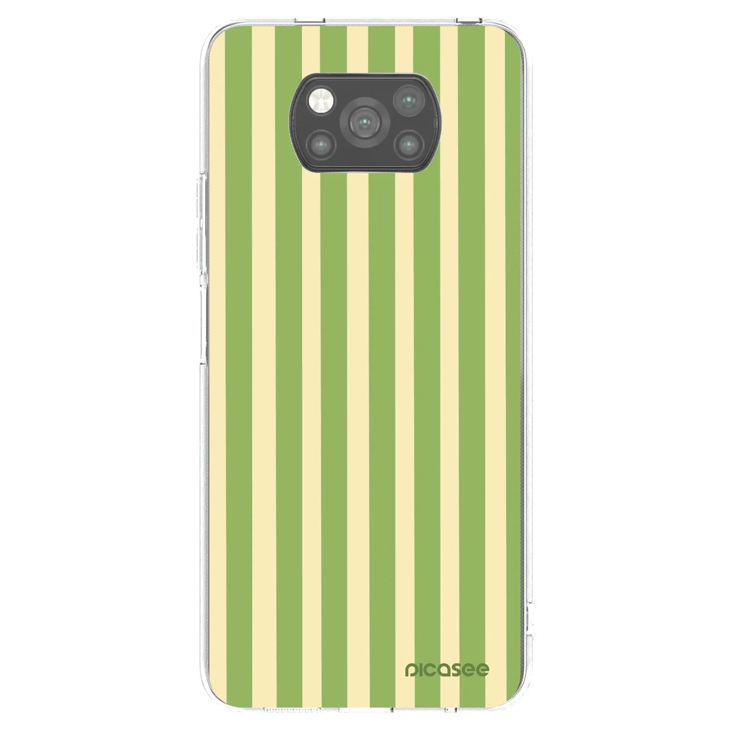 Picasee husă neagră din silicon pentru Xiaomi Poco X3 - Lines Matcha