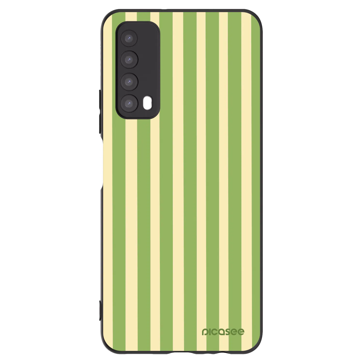 Picasee husă neagră din silicon pentru Huawei P Smart 2021 - Lines Matcha