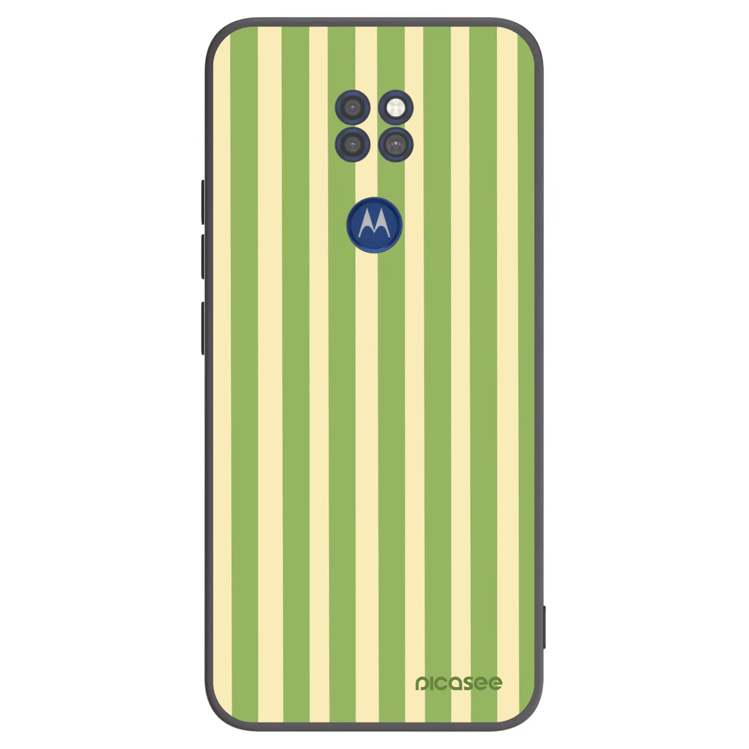 Picasee husă neagră din silicon pentru Motorola Moto G9 Play - Lines Matcha