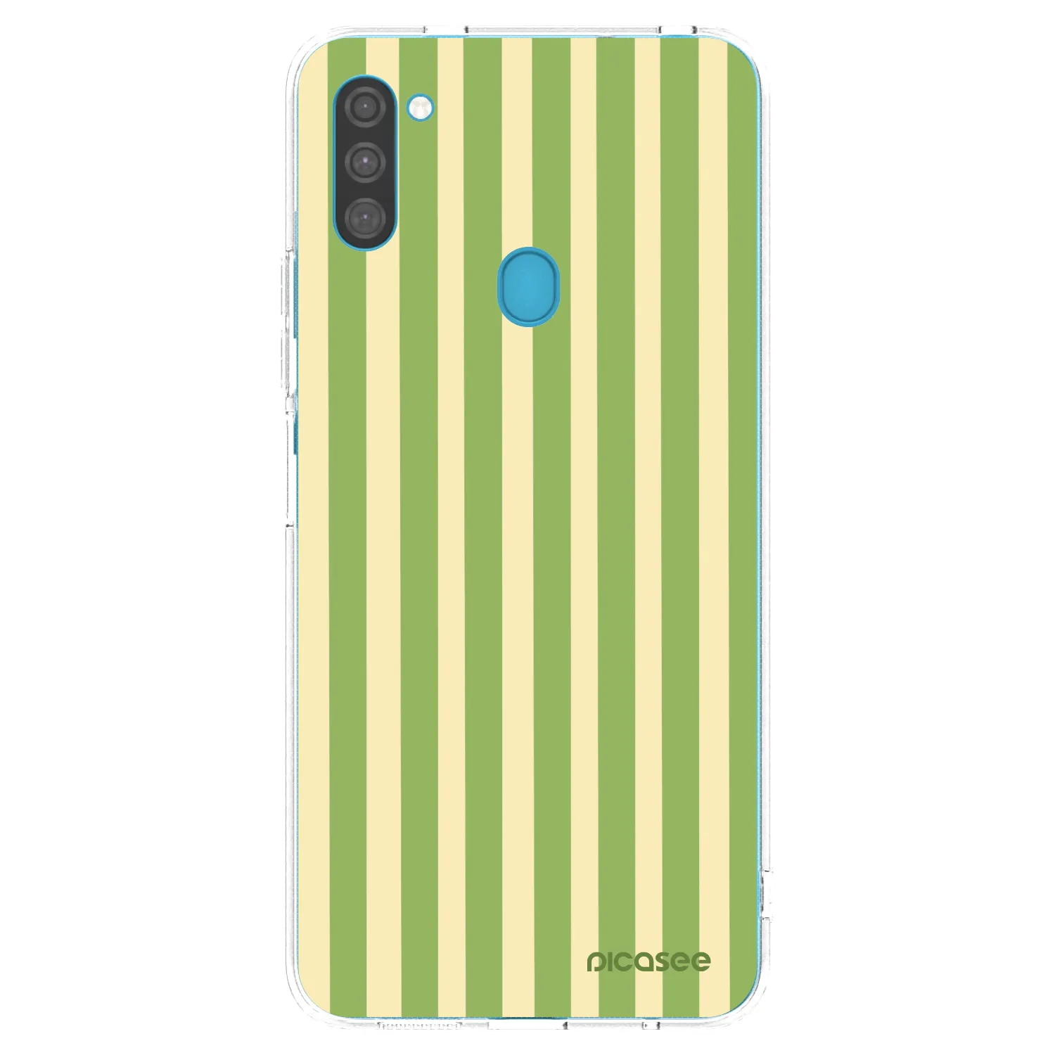 Picasee husă transparentă din silicon pentru Samsung Galaxy M11 - Lines Matcha