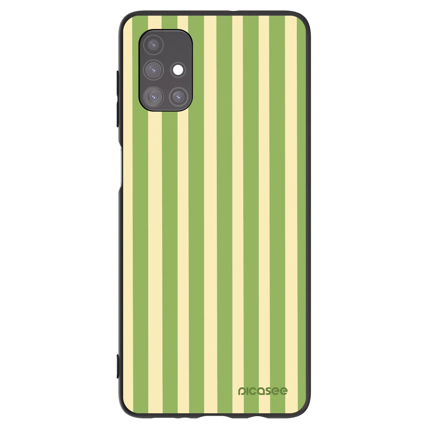 Picasee husă neagră din silicon pentru Samsung Galaxy M51 M515F - Lines Matcha