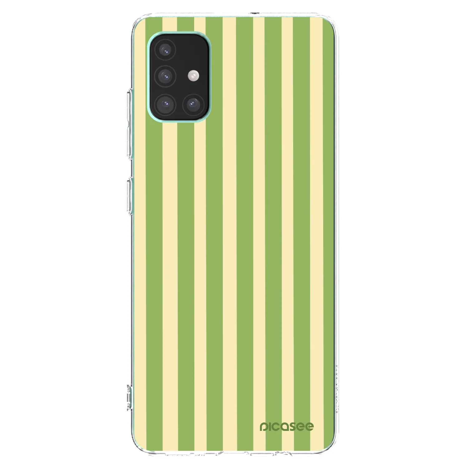 Picasee husă transparentă din silicon pentru Samsung Galaxy M51 M515F - Lines Matcha