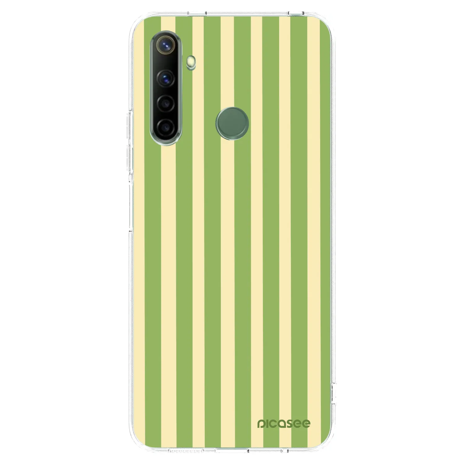 Picasee husă transparentă din silicon pentru Realme 6i - Lines Matcha