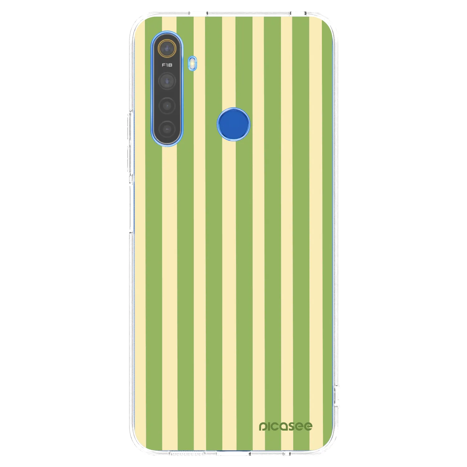 Picasee husă transparentă din silicon pentru Realme 5 - Lines Matcha