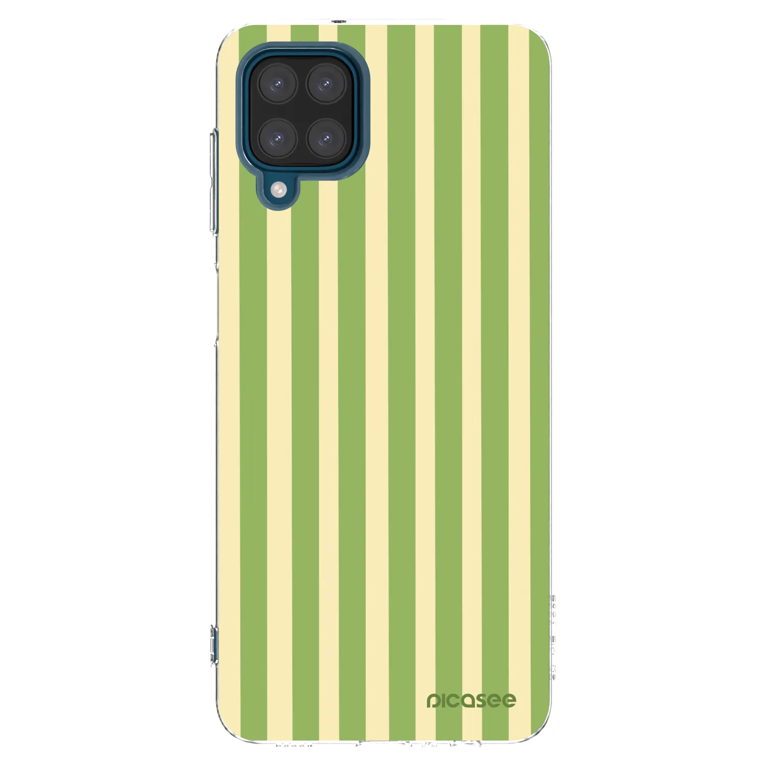 Picasee husă transparentă din silicon pentru Samsung Galaxy A12 A125F - Lines Matcha