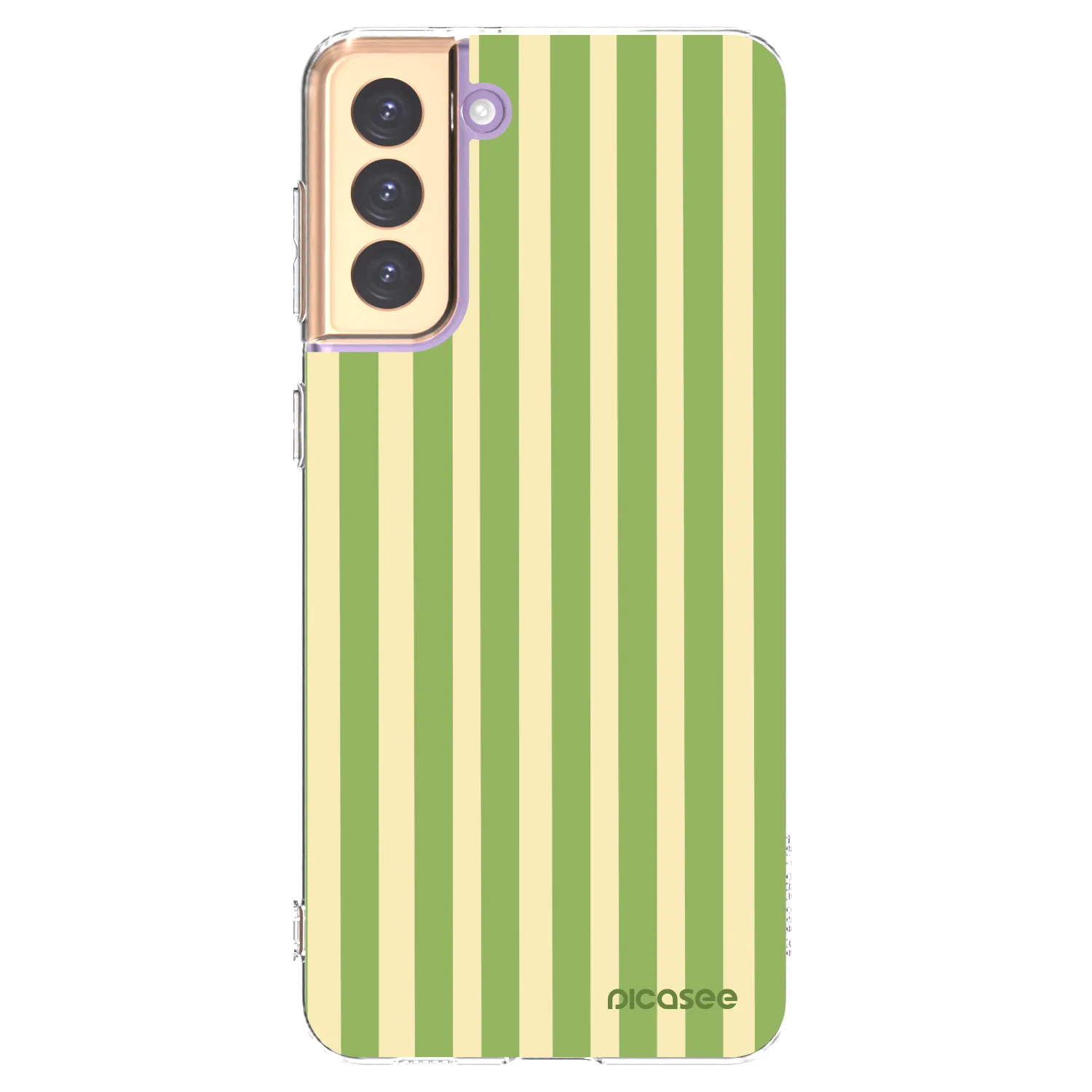 Picasee husă transparentă din silicon pentru Samsung Galaxy S21+ 5G G996F - Lines Matcha