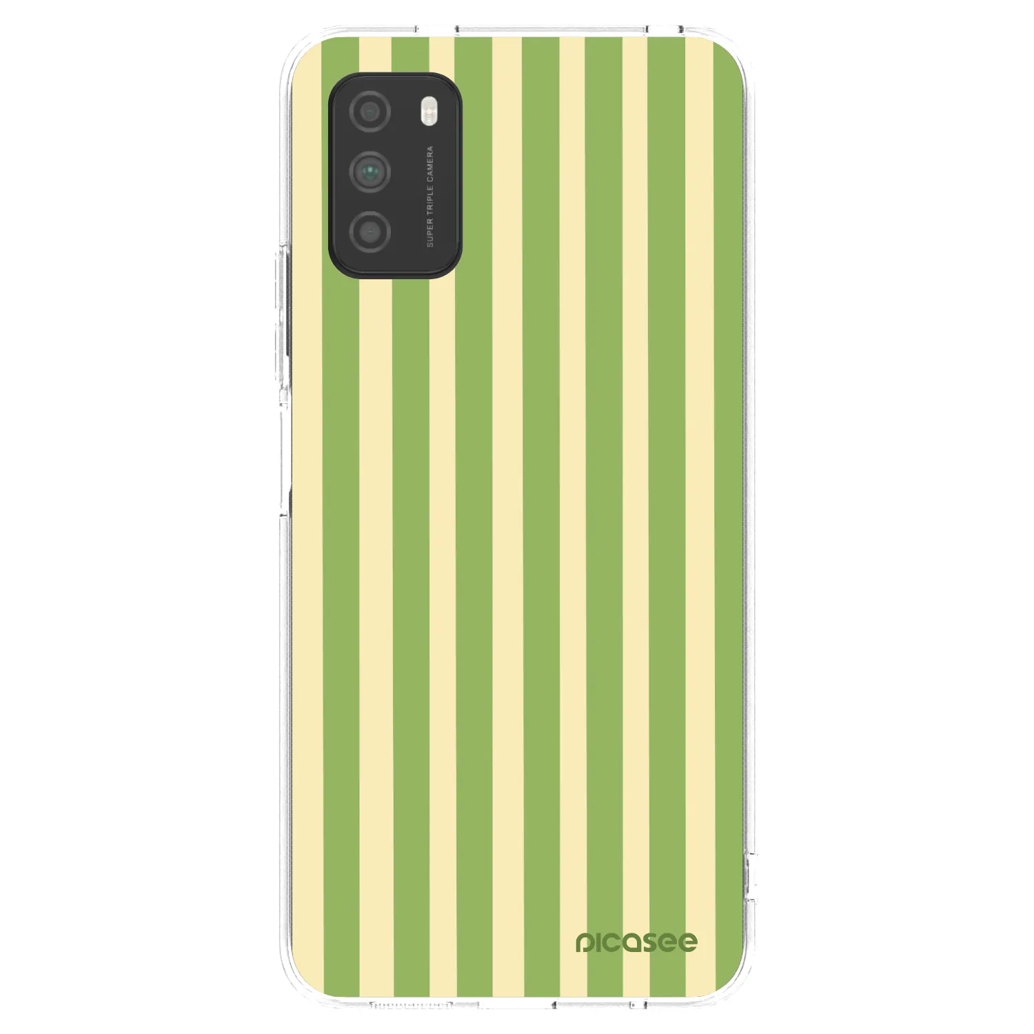 Picasee husă transparentă din silicon pentru Xiaomi Poco M3 - Lines Matcha