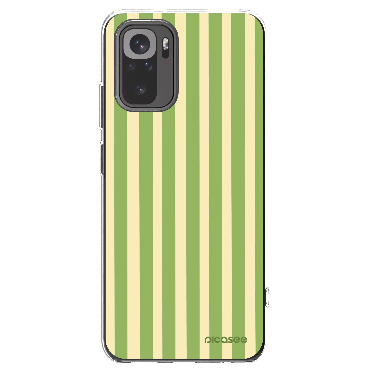 Picasee husă transparentă din silicon pentru Xiaomi Redmi Note 10 - Lines Matcha