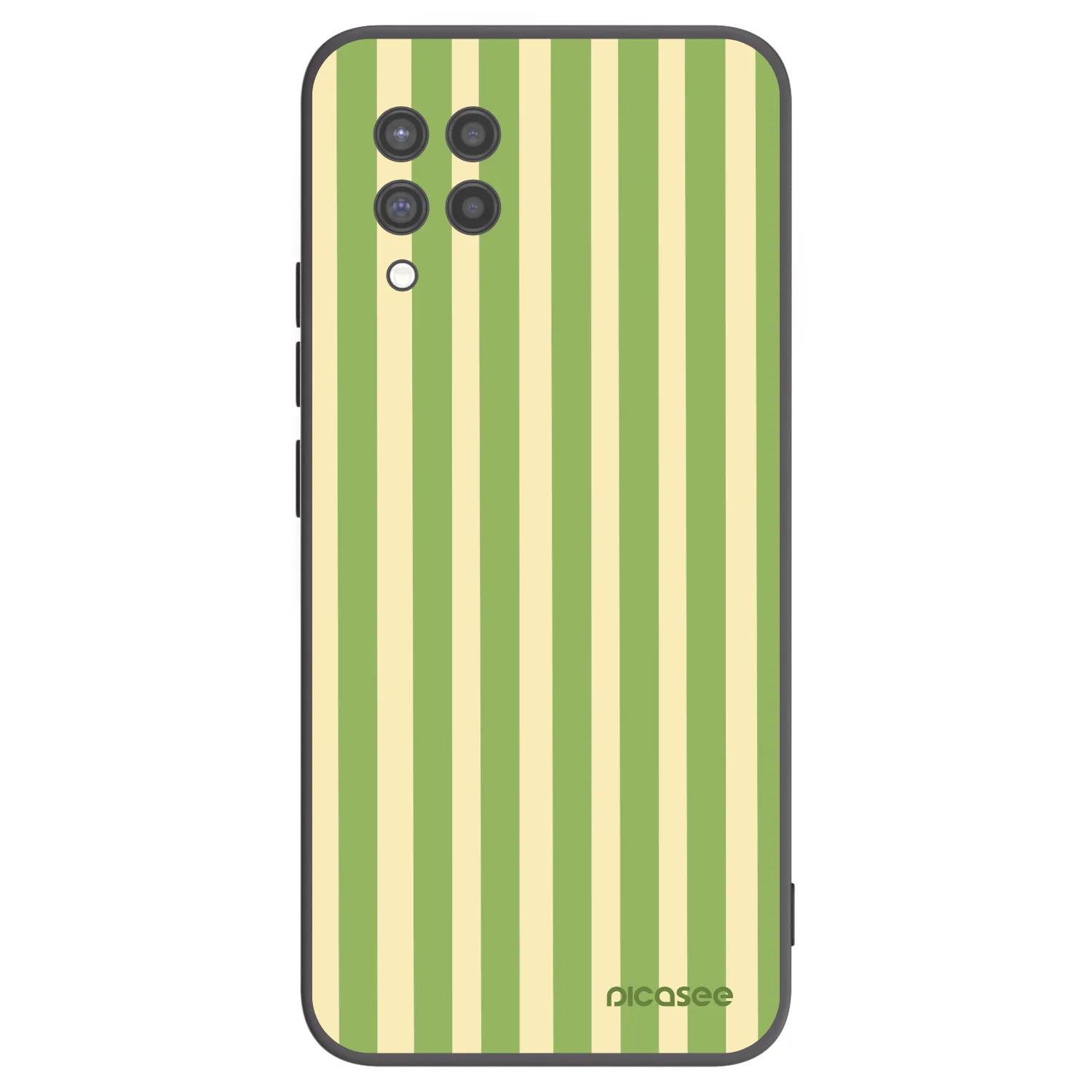 Picasee husă neagră din silicon pentru Samsung Galaxy A42 A426B - Lines Matcha
