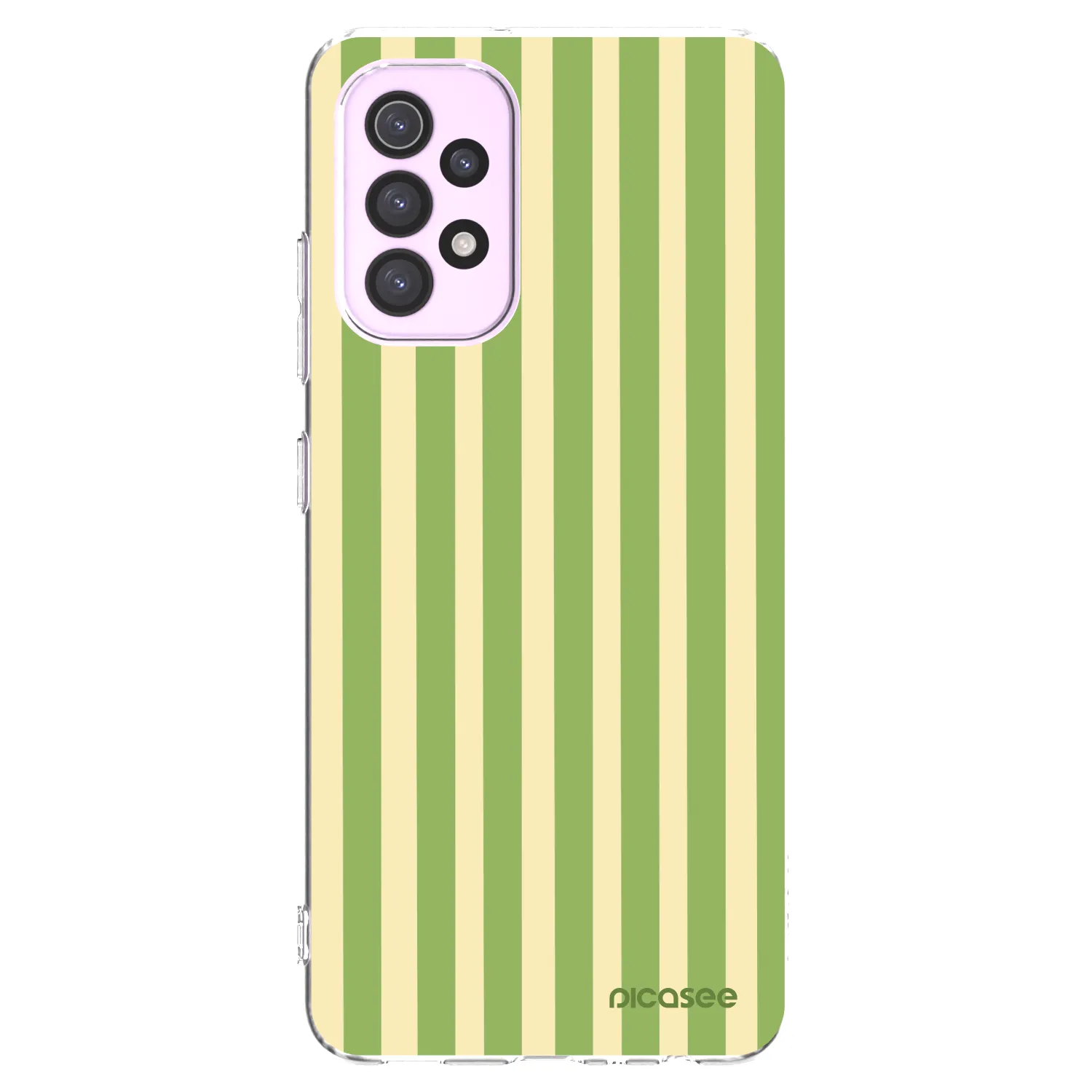 Picasee husă transparentă din silicon pentru Samsung Galaxy A32 5G A326B - Lines Matcha