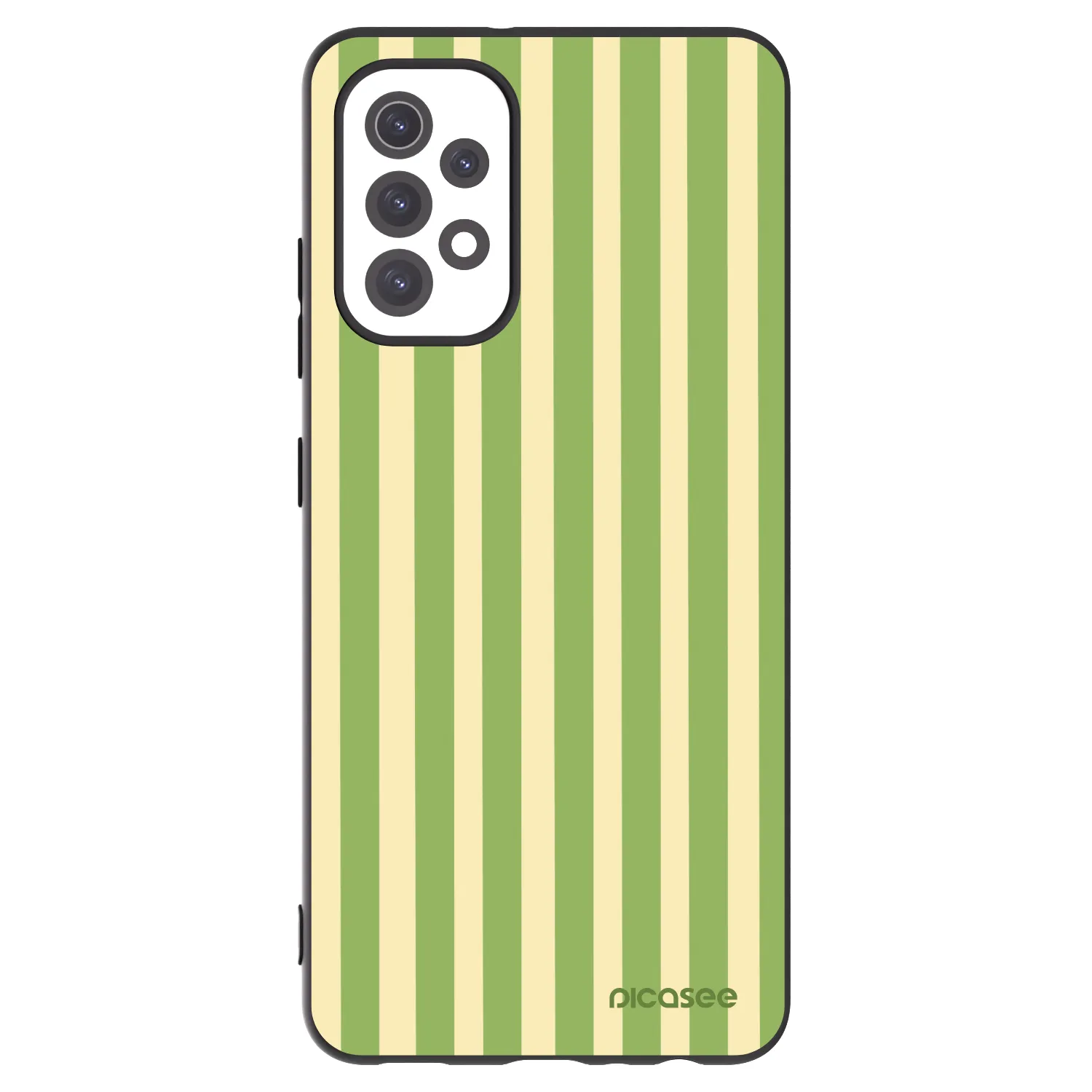 Picasee husă neagră din silicon pentru Samsung Galaxy A32 5G A326B - Lines Matcha