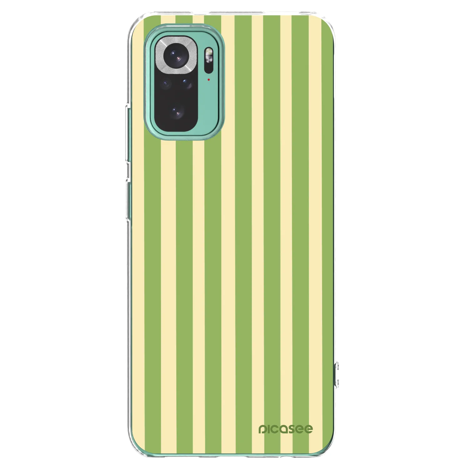 Picasee husă transparentă din silicon pentru Xiaomi Redmi Note 10 Pro - Lines Matcha