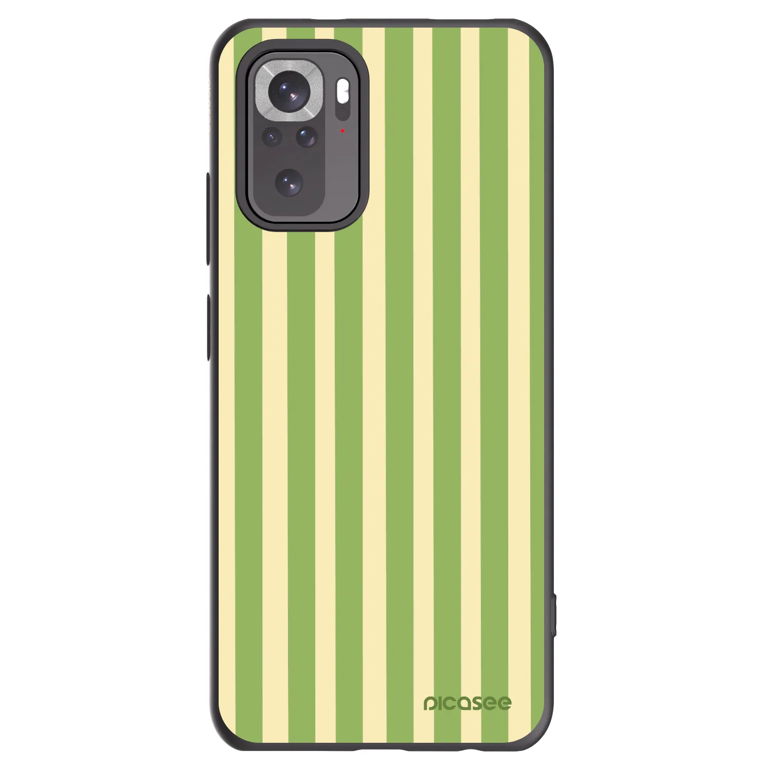 Picasee husă neagră din silicon pentru Xiaomi Redmi Note 10S - Lines Matcha