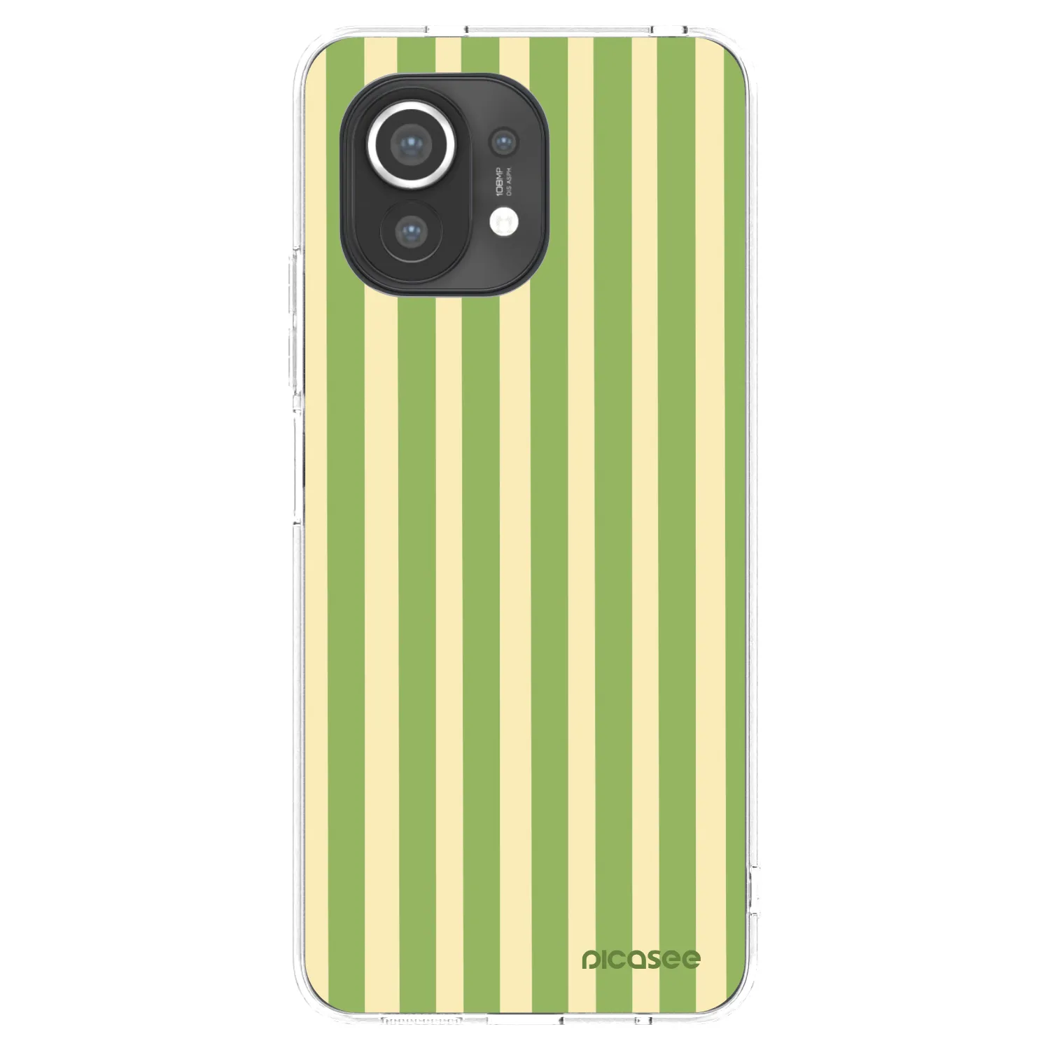 Picasee husă transparentă din silicon pentru Xiaomi Mi 11 - Lines Matcha