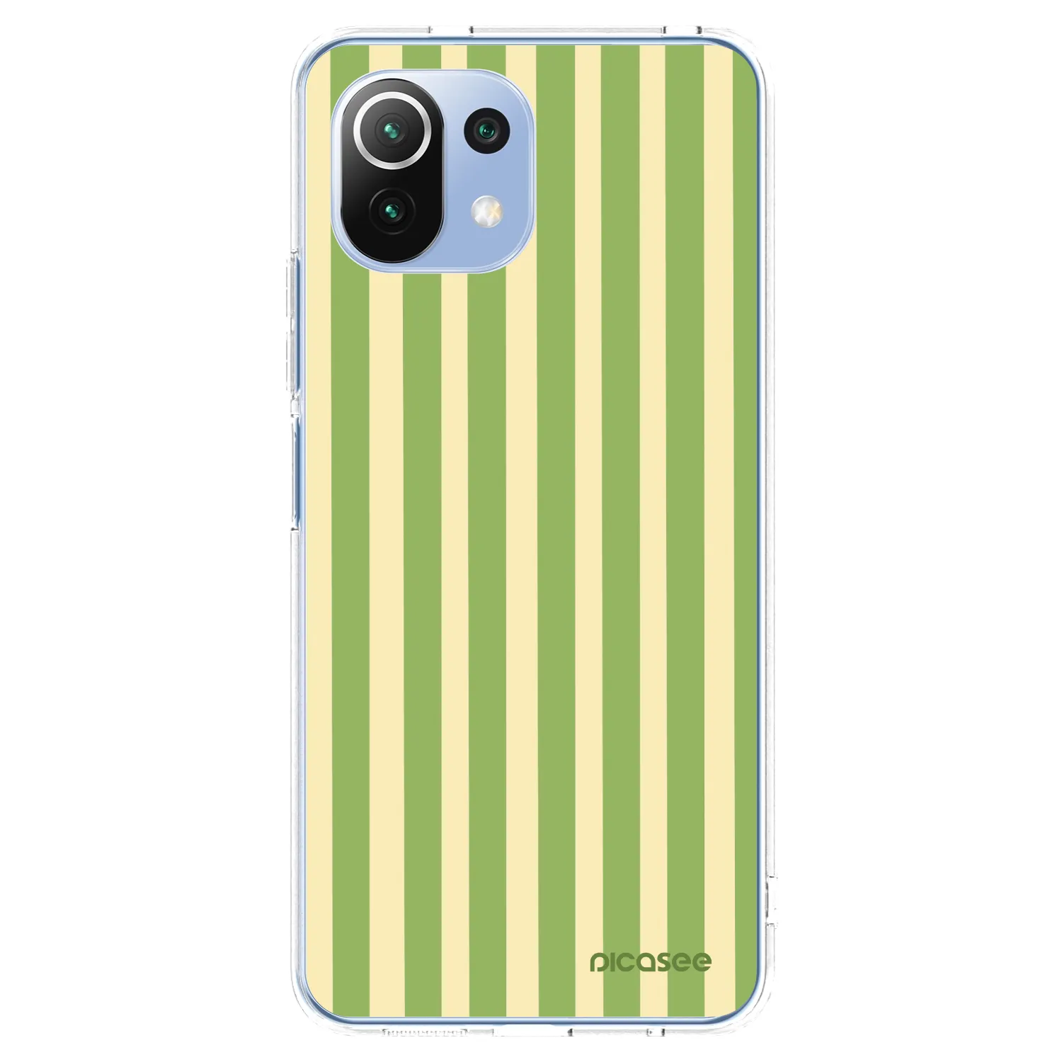 Picasee husă transparentă din silicon pentru Xiaomi Mi 11 Lite - Lines Matcha