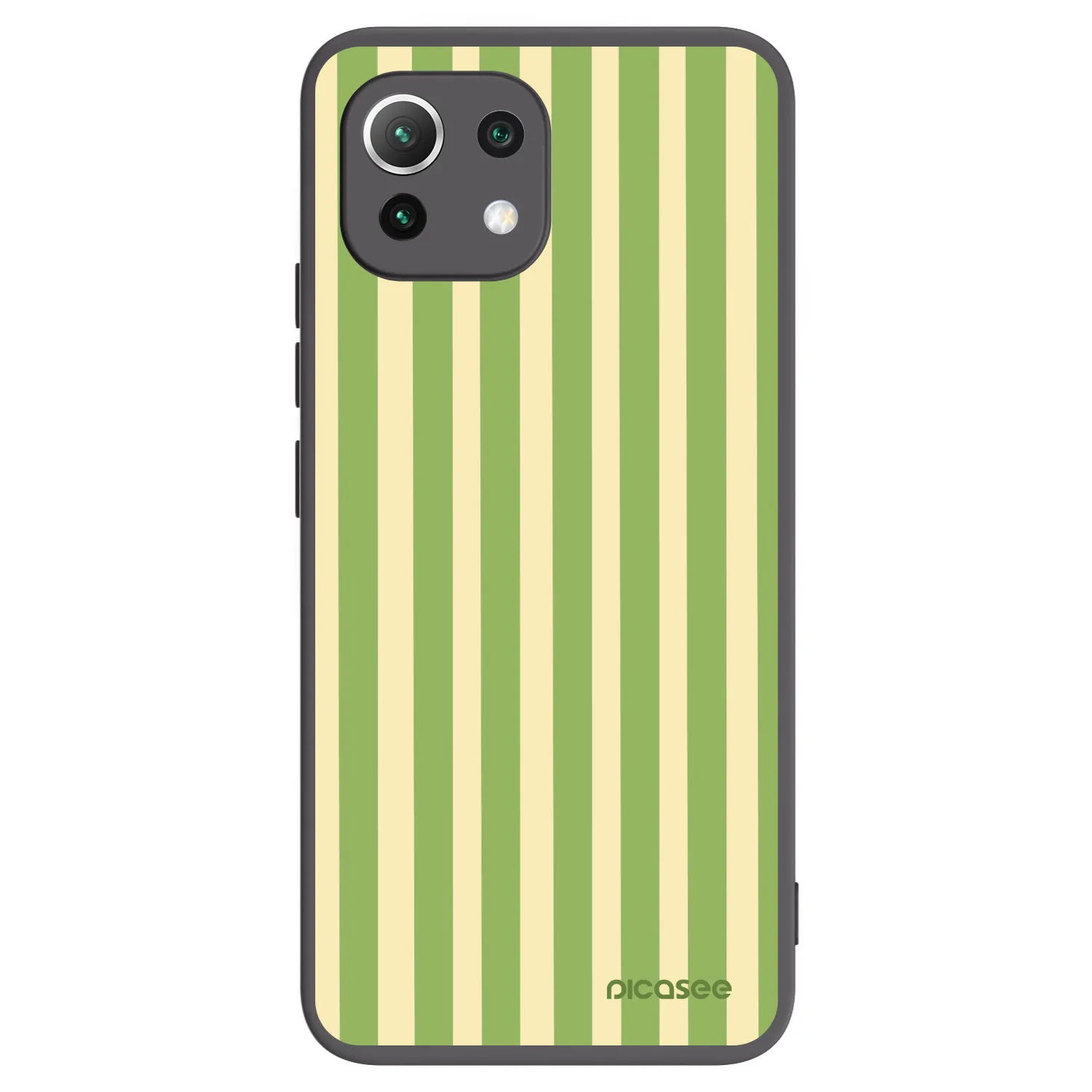 Picasee husă neagră din silicon pentru Xiaomi Mi 11 Lite - Lines Matcha