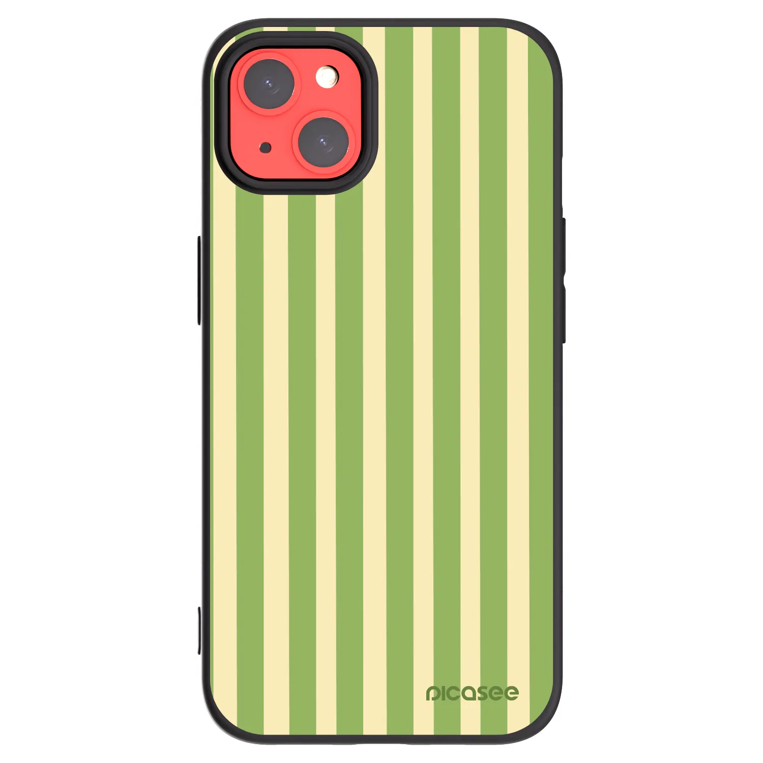 Picasee husă neagră din silicon pentru Apple iPhone 13 - Lines Matcha