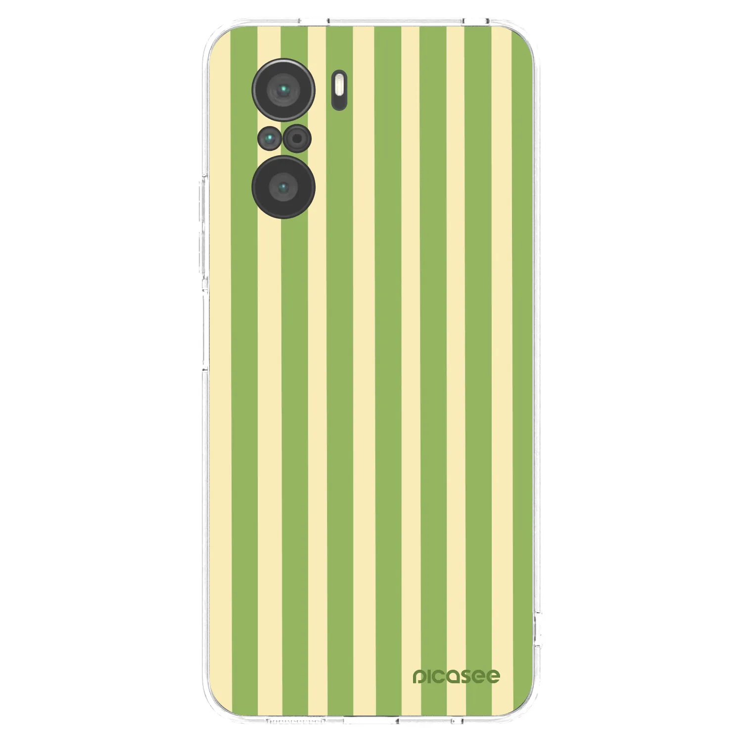 Picasee husă transparentă din silicon pentru Xiaomi Poco F3 - Lines Matcha