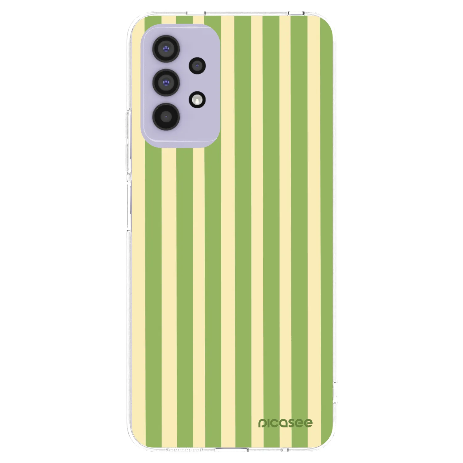 Picasee husă transparentă din silicon pentru Samsung Galaxy A32 4G SM-A325F - Lines Matcha