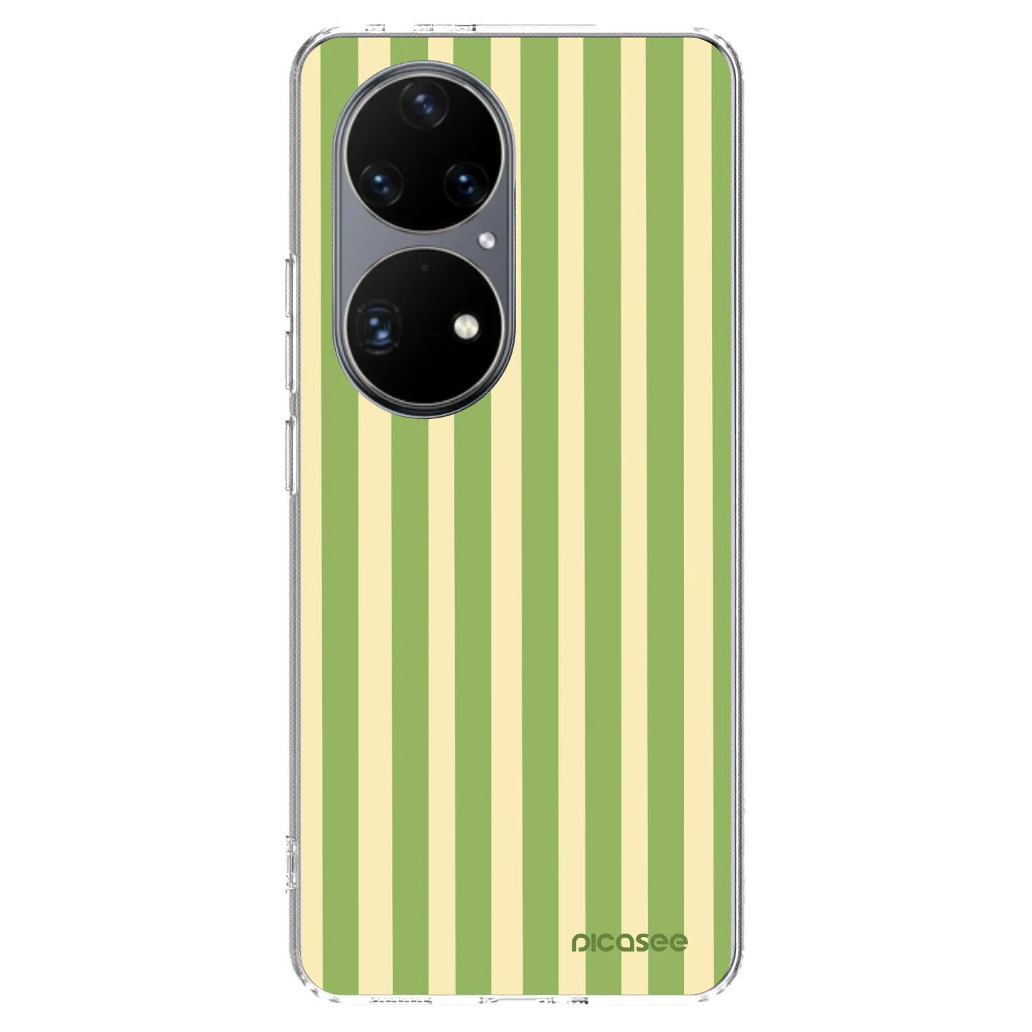 Picasee husă transparentă din silicon pentru Huawei P50 - Lines Matcha
