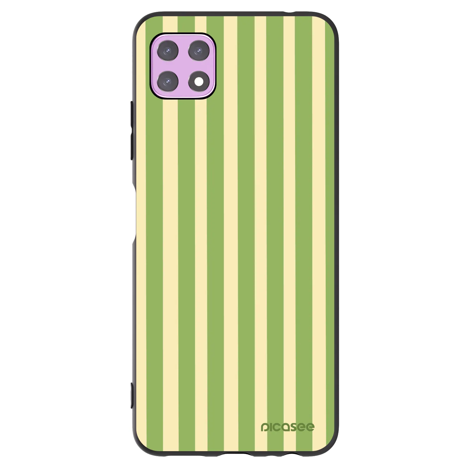 Picasee husă neagră din silicon pentru Samsung Galaxy A22 A226B 5G - Lines Matcha