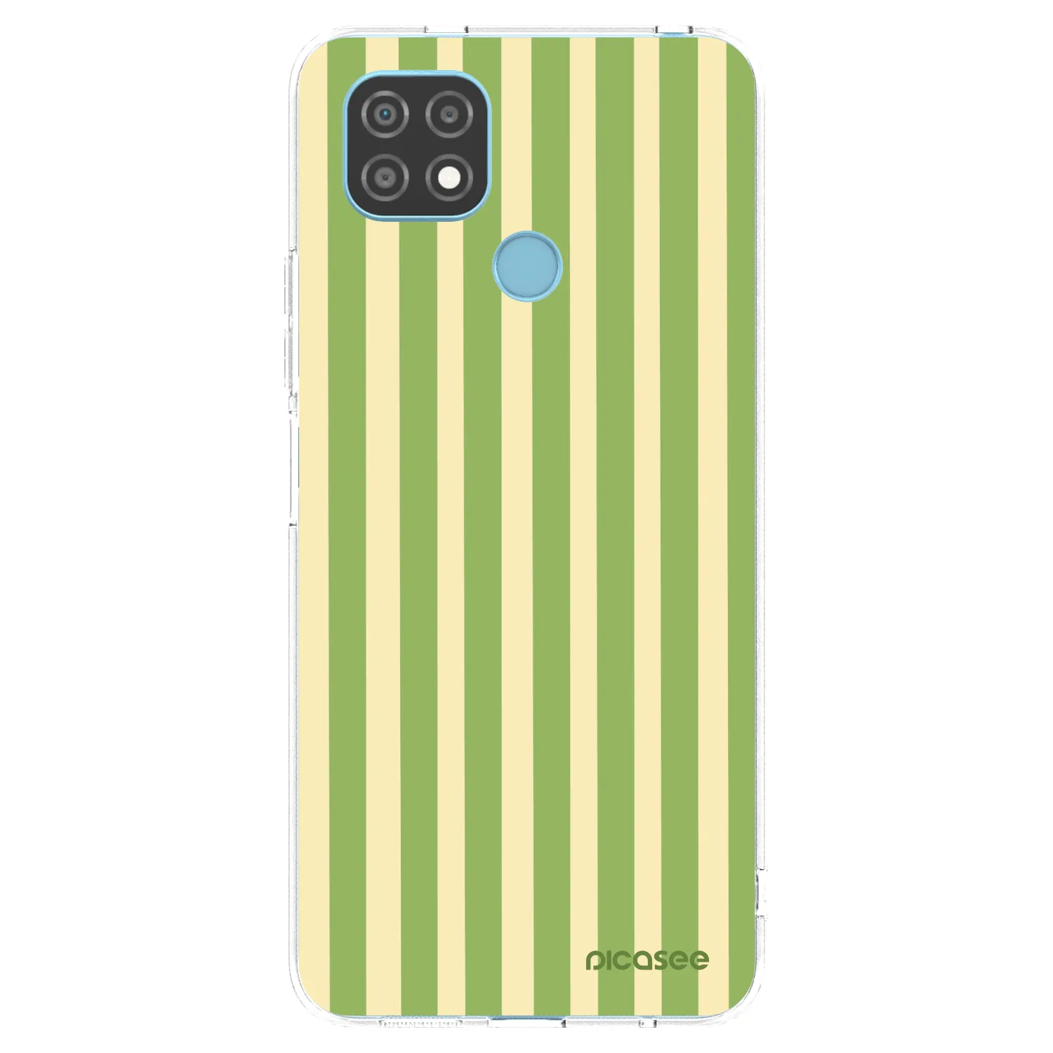 Picasee husă transparentă din silicon pentru Realme C21 - Lines Matcha