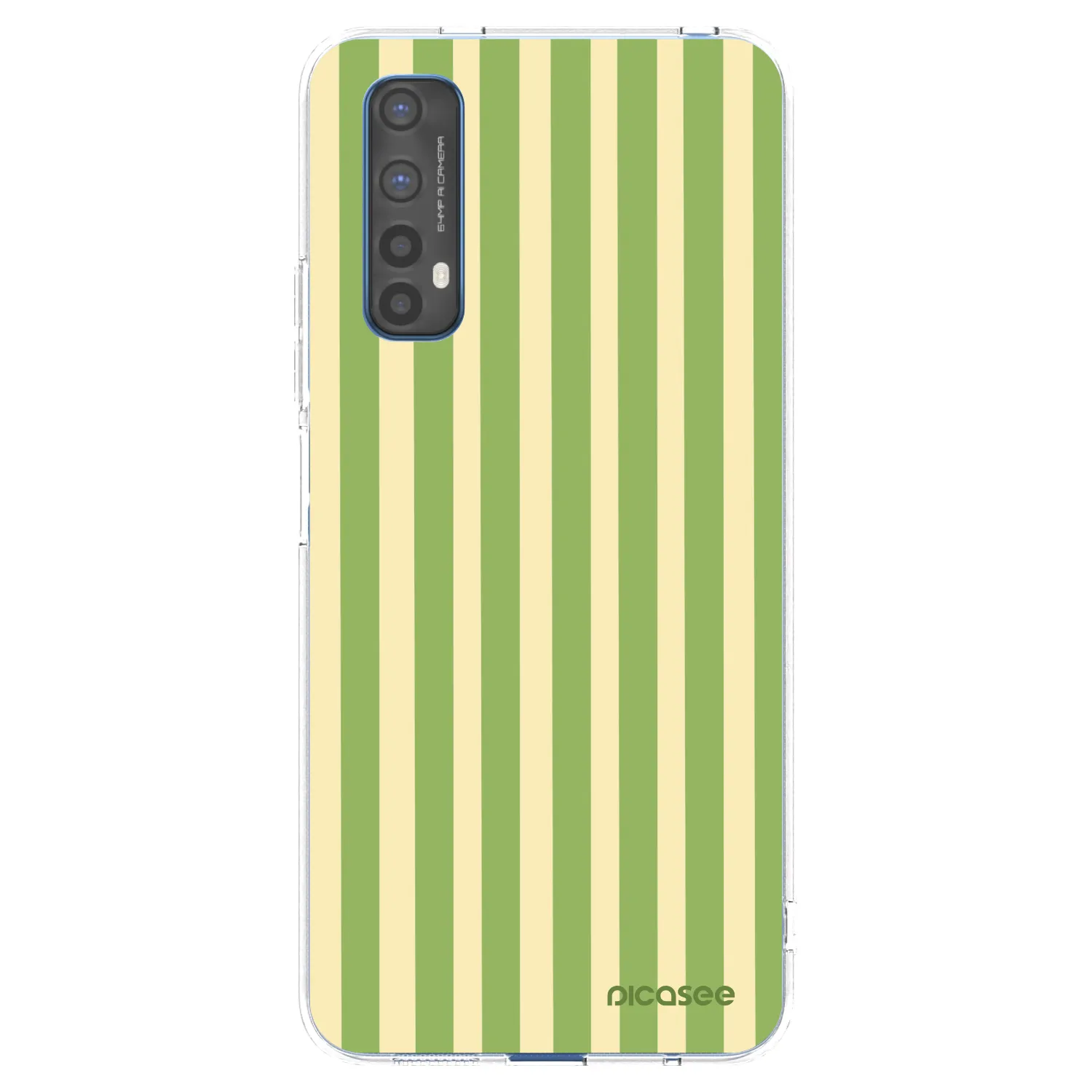 Picasee husă transparentă din silicon pentru Realme 7 - Lines Matcha