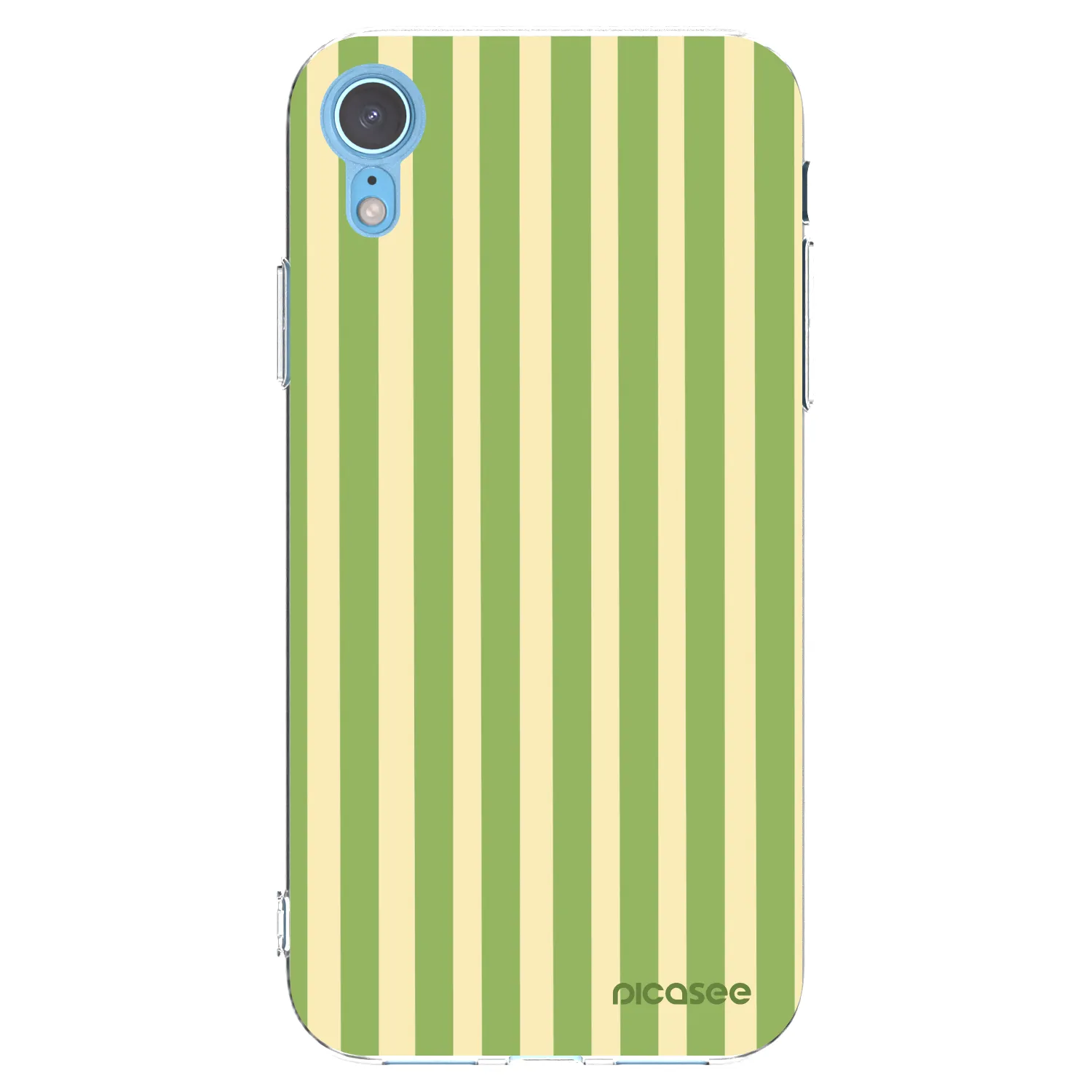 Picasee husă transparentă din silicon pentru Apple iPhone XR - Lines Matcha