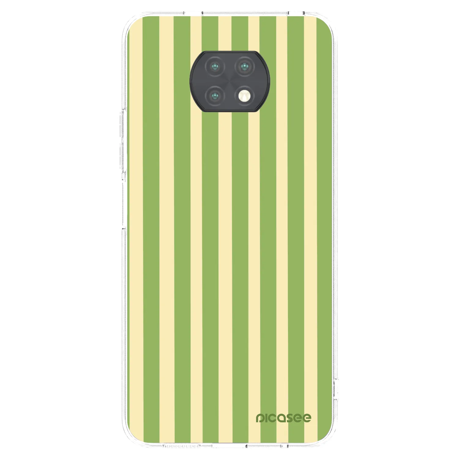 Picasee husă transparentă din silicon pentru Xiaomi Redmi Note 9T - Lines Matcha
