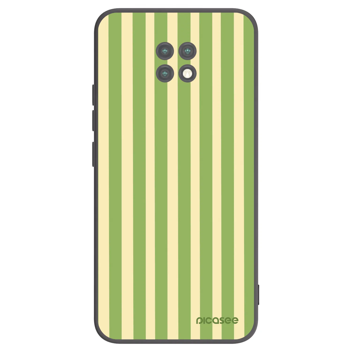 Picasee husă neagră din silicon pentru Xiaomi Redmi Note 9T - Lines Matcha
