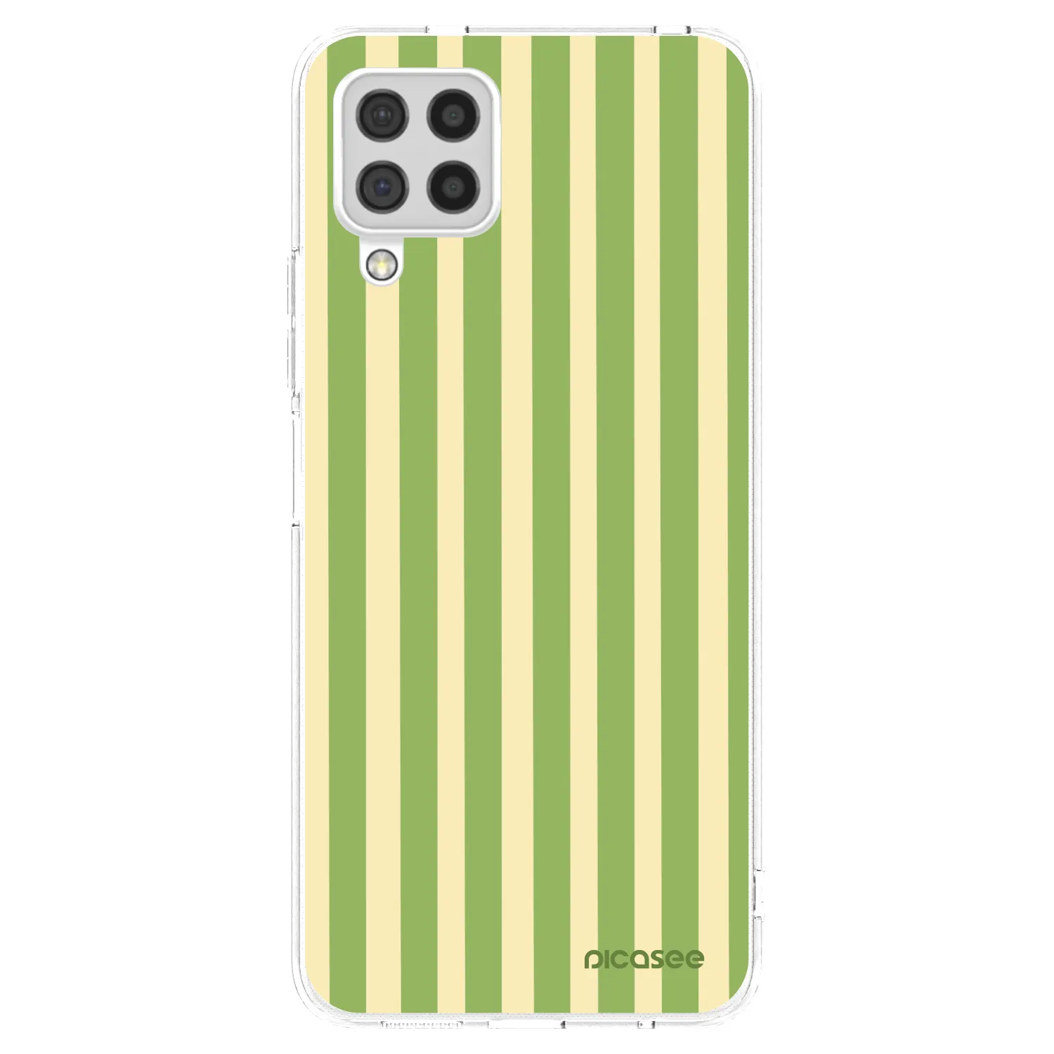 Picasee husă transparentă din silicon pentru Samsung Galaxy A22 A225F 4G - Lines Matcha