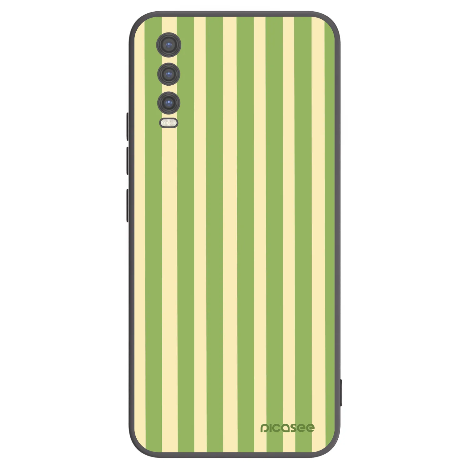 Picasee husă neagră din silicon pentru Vivo Y20s - Lines Matcha