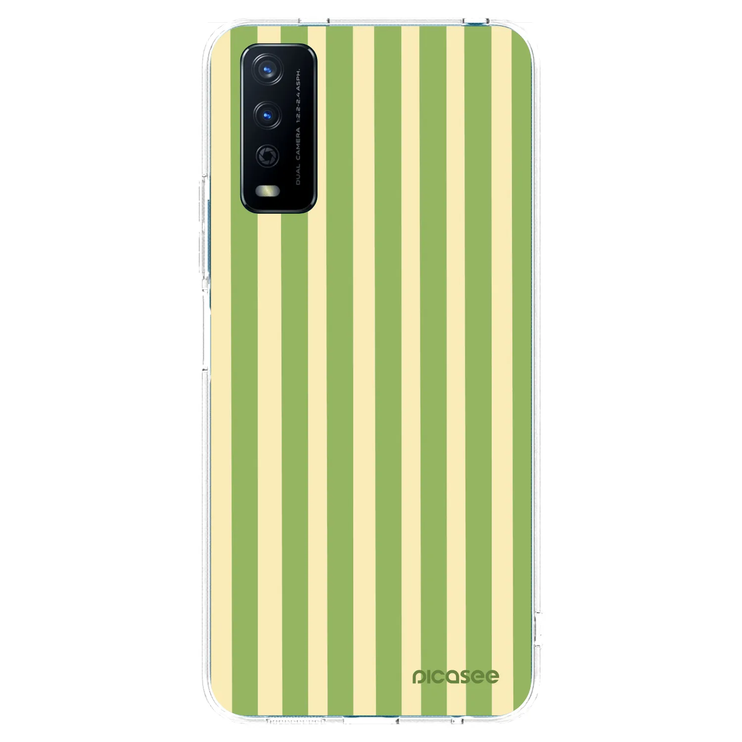 Picasee husă transparentă din silicon pentru Vivo Y11s - Lines Matcha