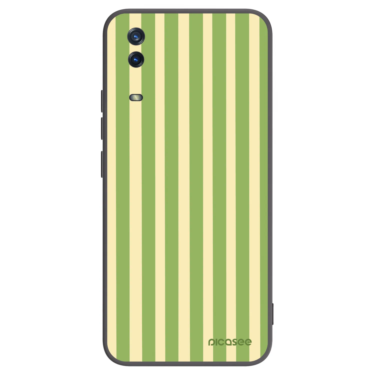 Picasee husă neagră din silicon pentru Vivo Y11s - Lines Matcha