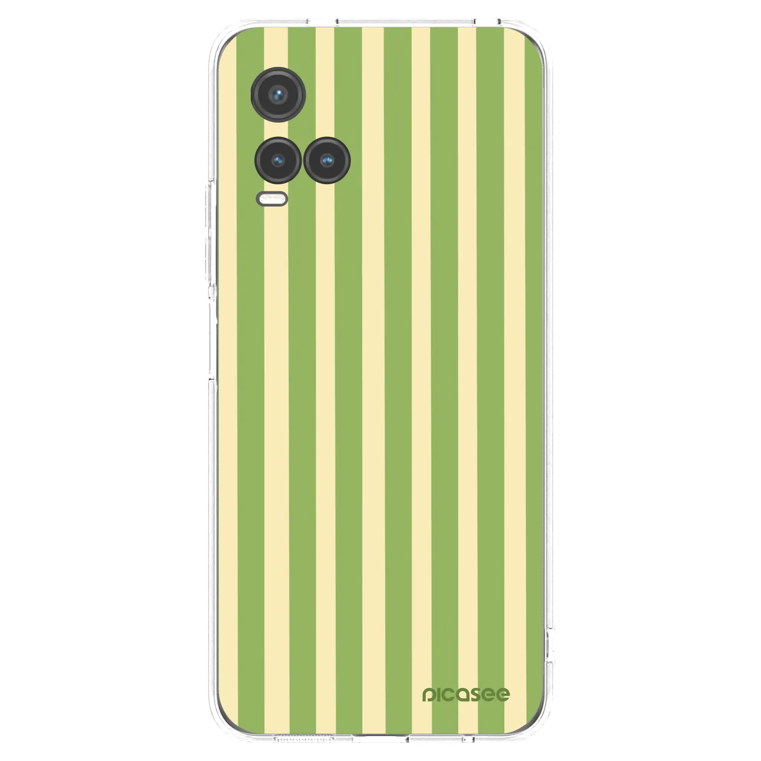 Picasee husă transparentă din silicon pentru Vivo Y33s - Lines Matcha