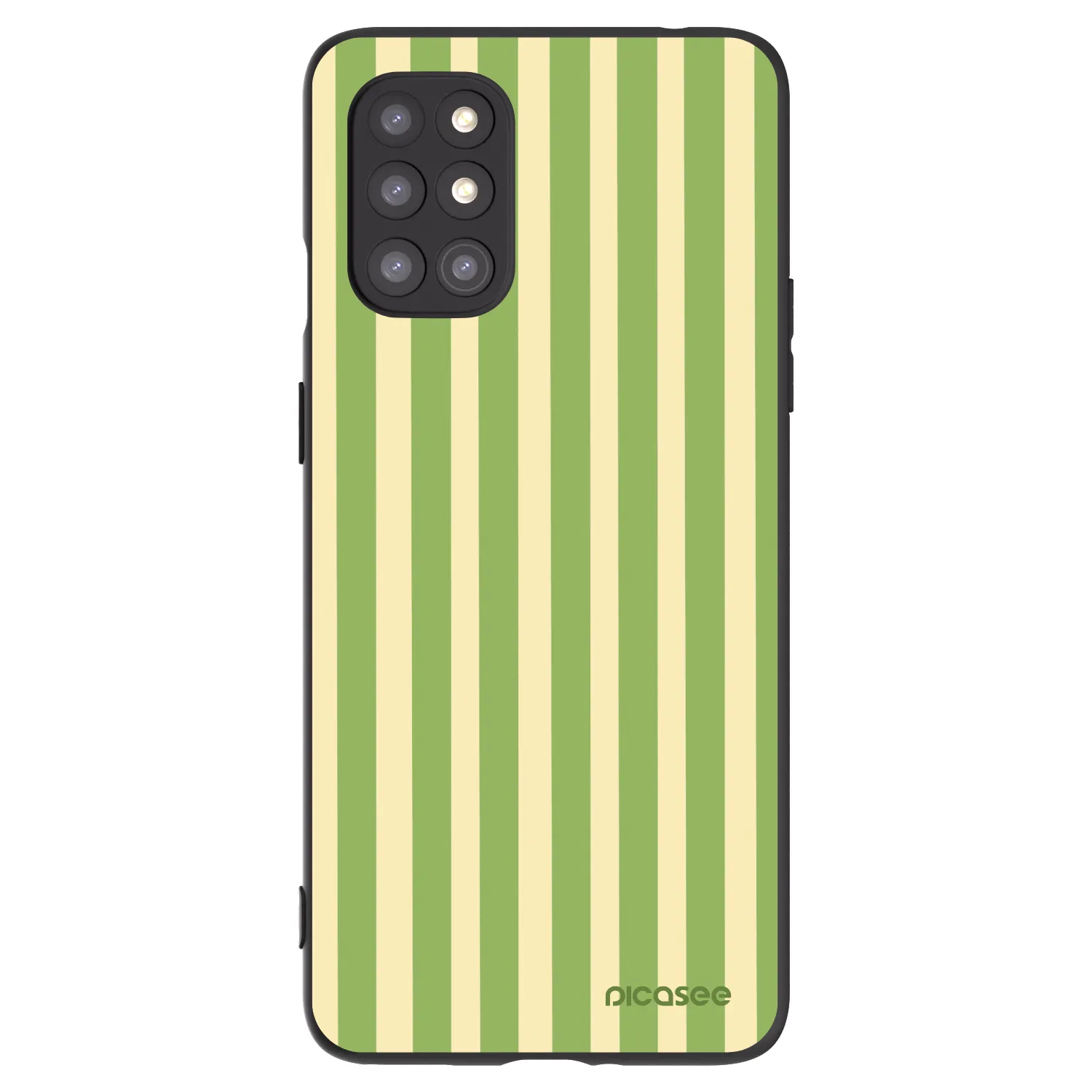 Picasee husă neagră din silicon pentru OnePlus 8T - Lines Matcha