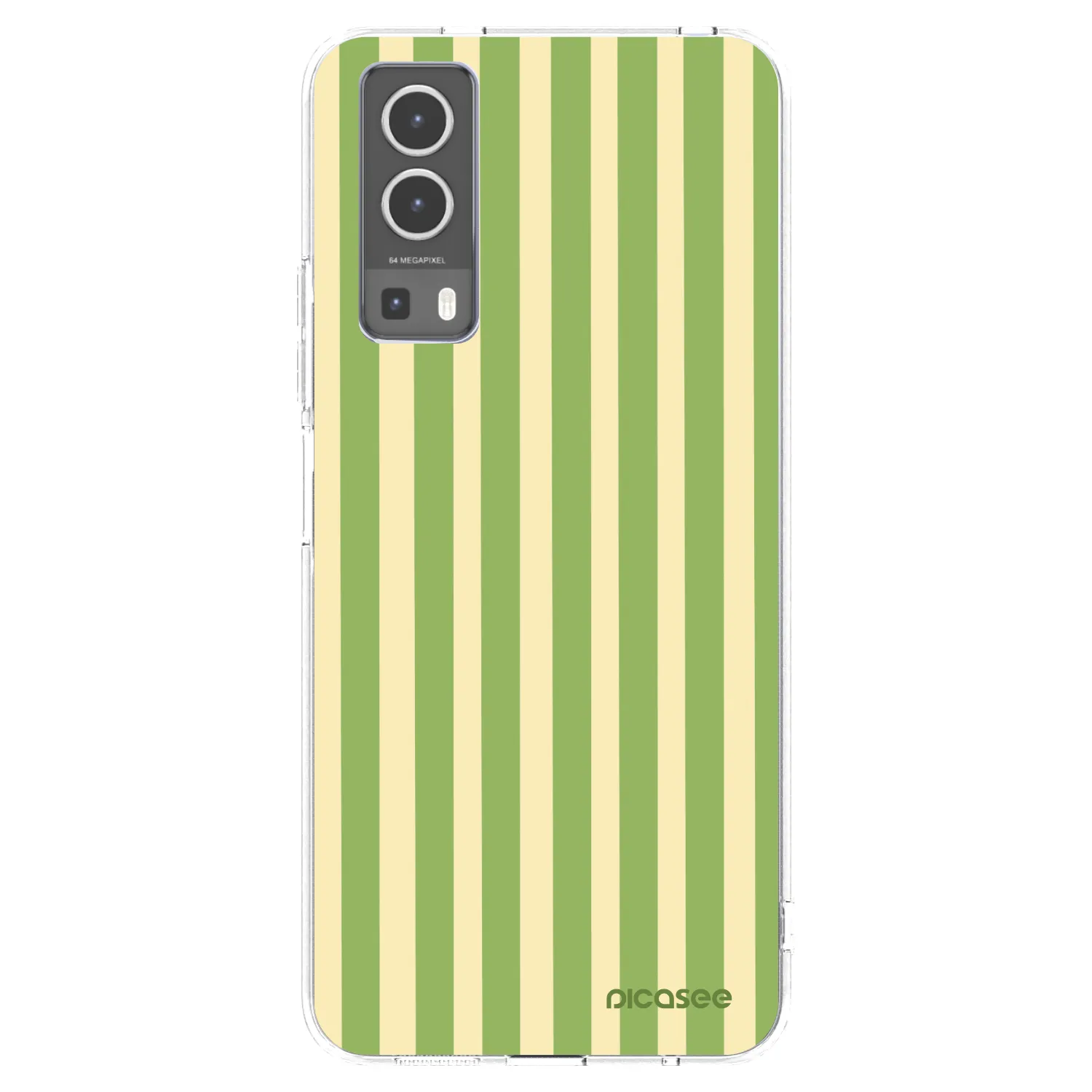 Picasee husă transparentă din silicon pentru Vivo Y72 5G - Lines Matcha