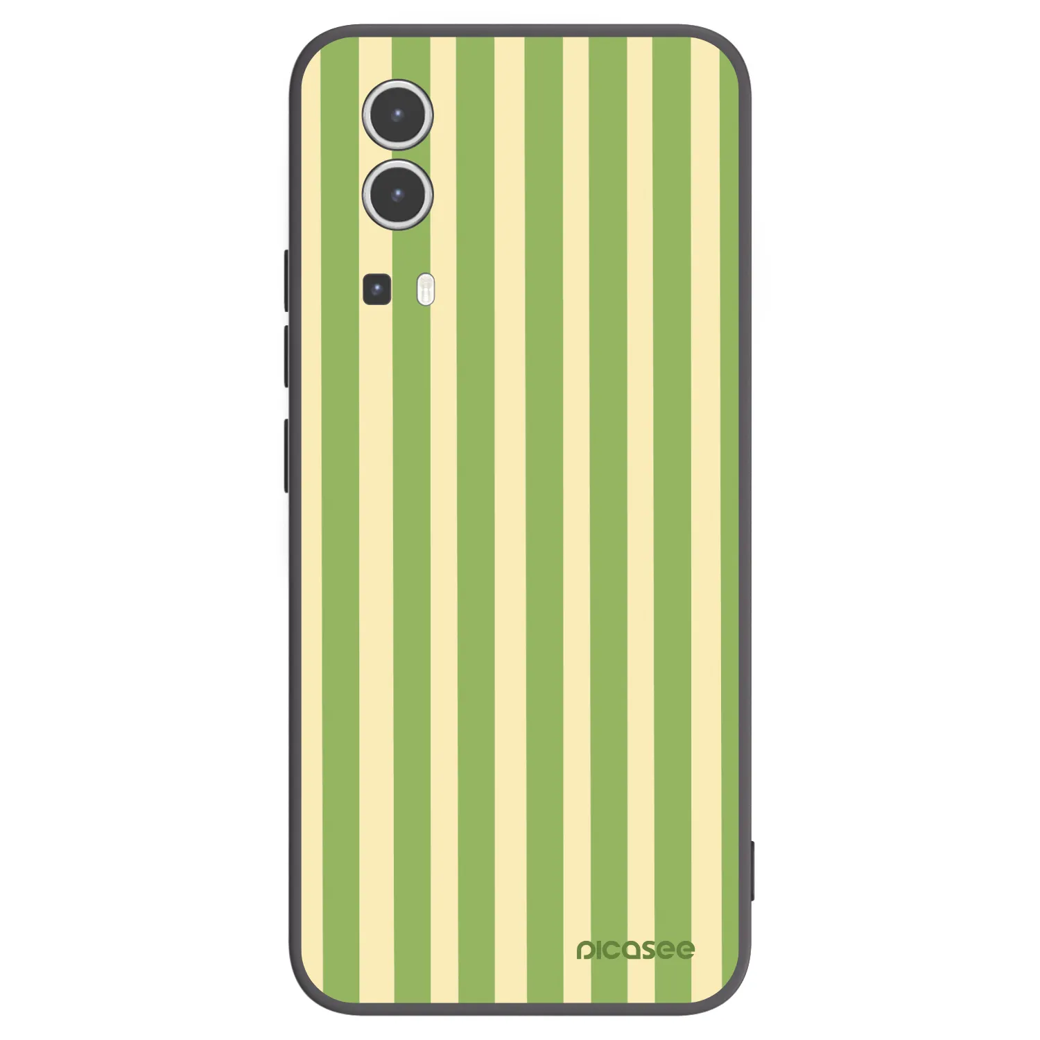 Picasee husă neagră din silicon pentru Vivo Y72 5G - Lines Matcha