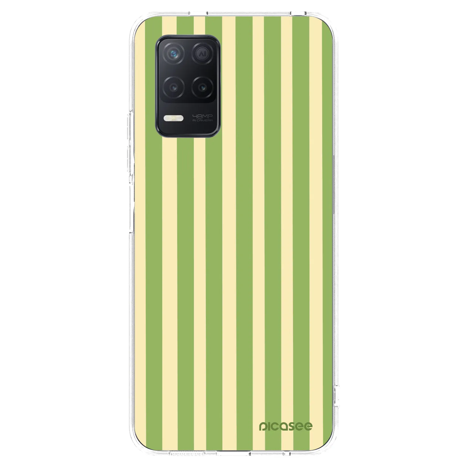 Picasee husă transparentă din silicon pentru Realme 8 5G - Lines Matcha