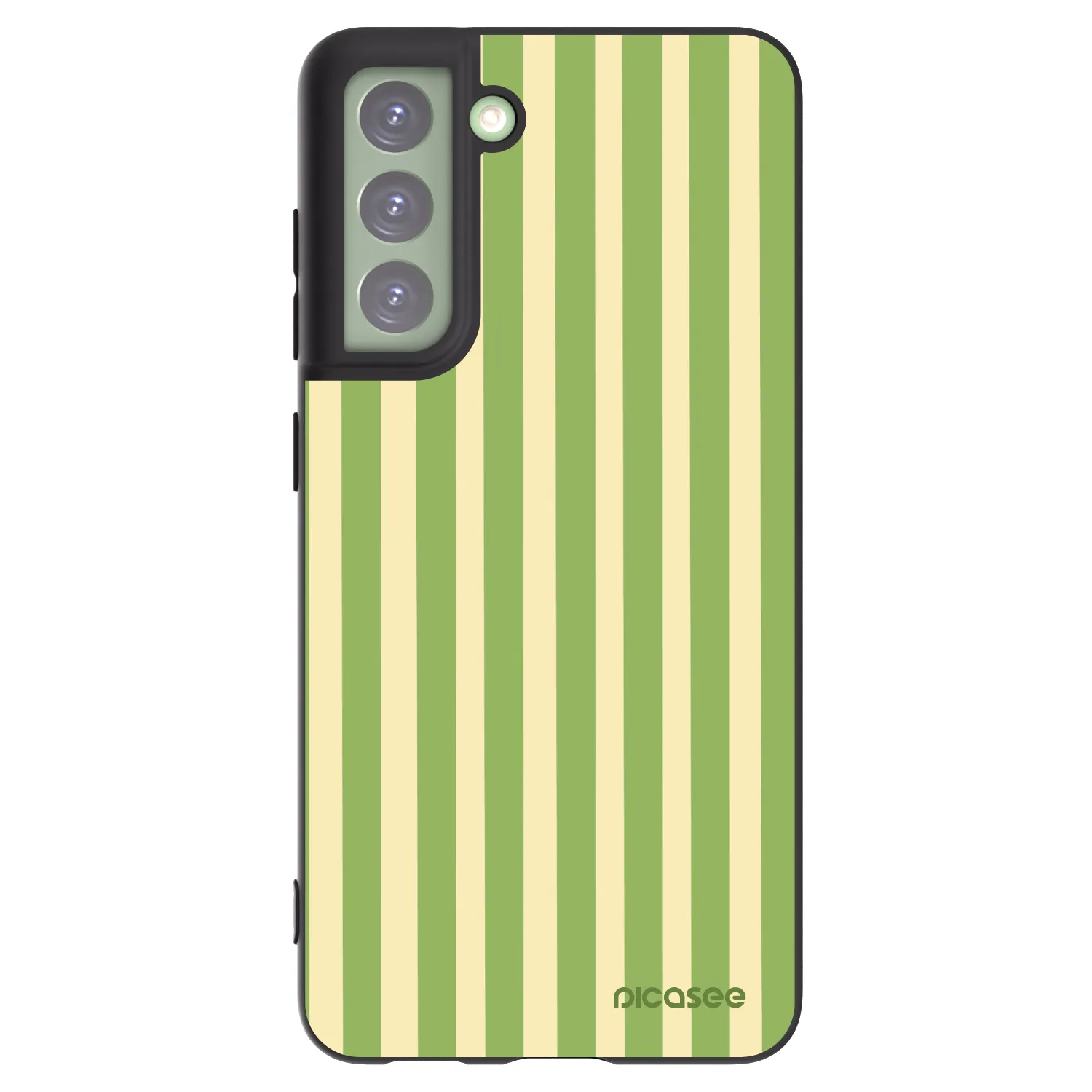 Picasee husă neagră din silicon pentru Samsung Galaxy S21 FE 5G - Lines Matcha