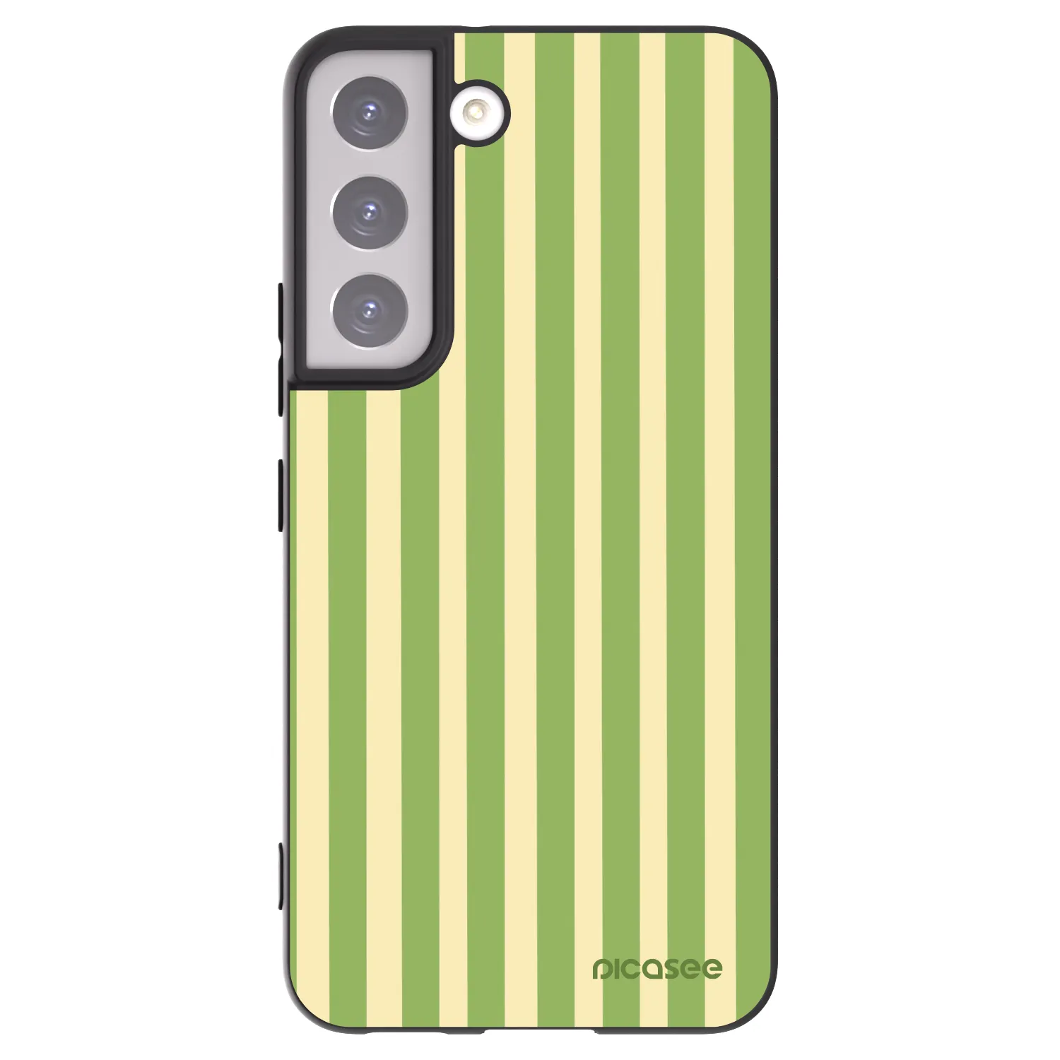 Picasee husă neagră din silicon pentru Samsung Galaxy S22 5G - Lines Matcha