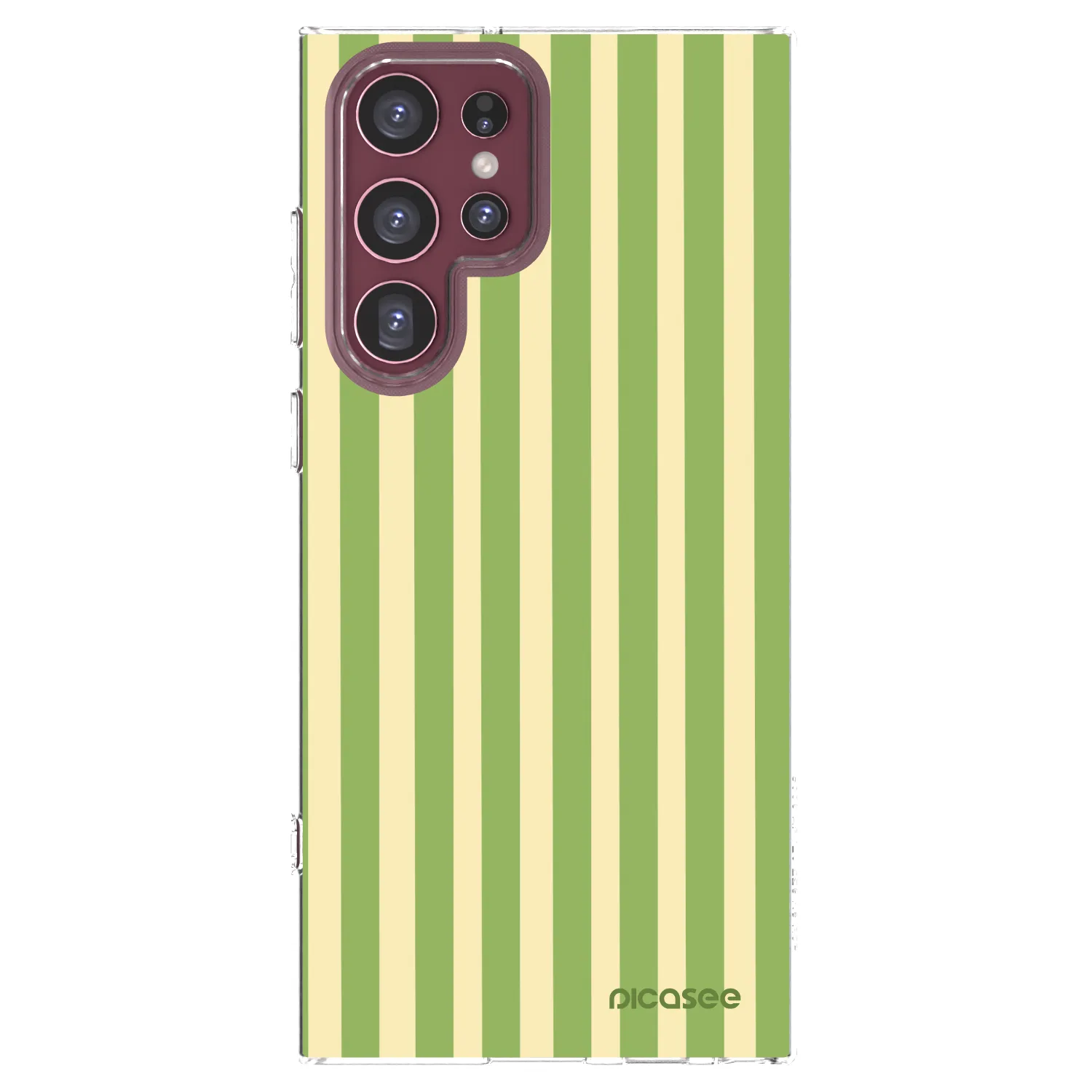 Picasee husă transparentă din silicon pentru Samsung Galaxy S22 Ultra 5G - Lines Matcha