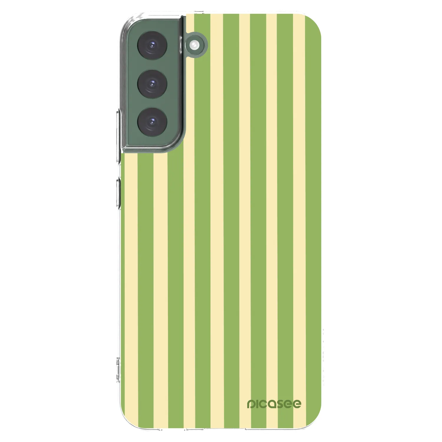 Picasee husă transparentă din silicon pentru Samsung Galaxy S22+ 5G - Lines Matcha