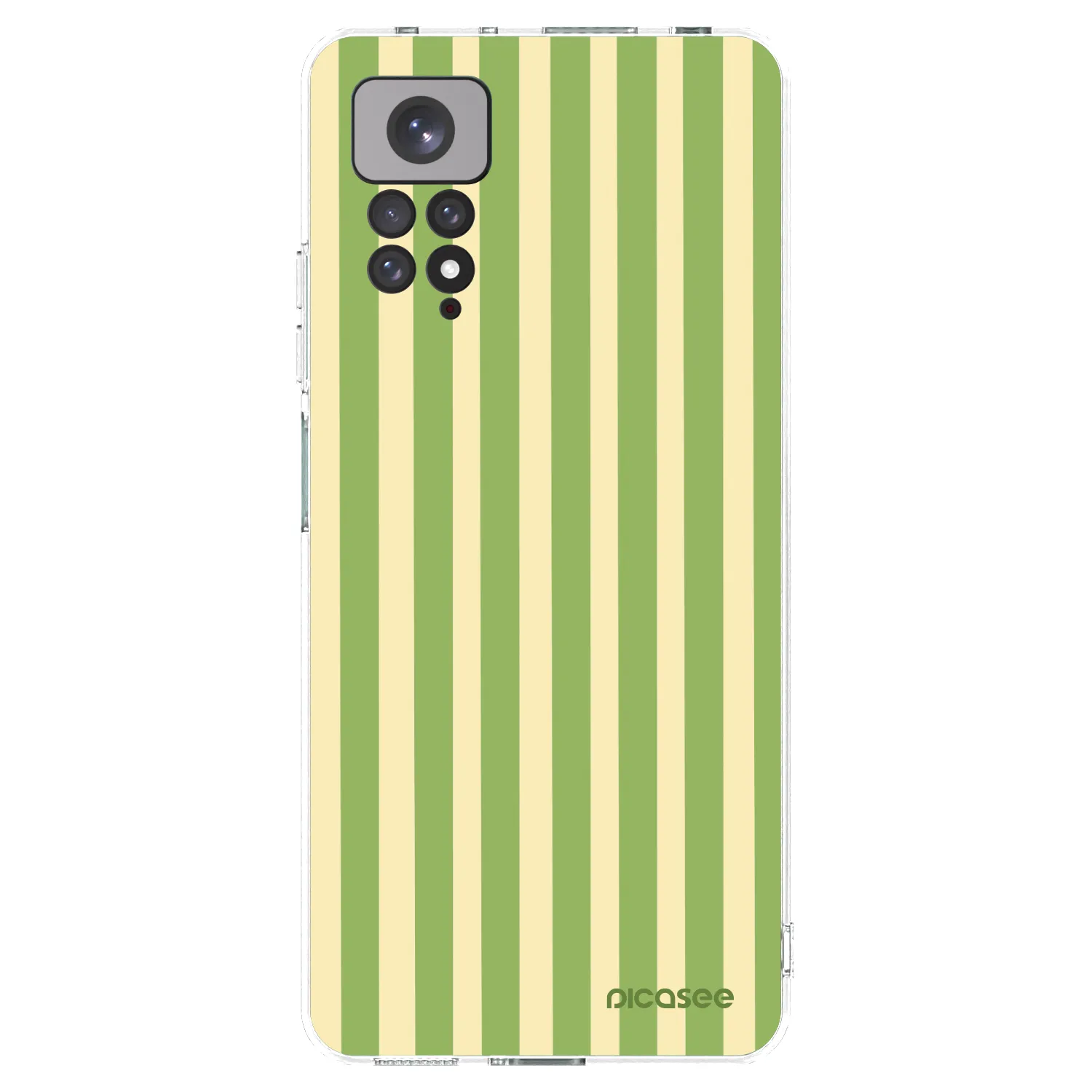 Picasee husă transparentă din silicon pentru Xiaomi Redmi Note 11S 4G - Lines Matcha