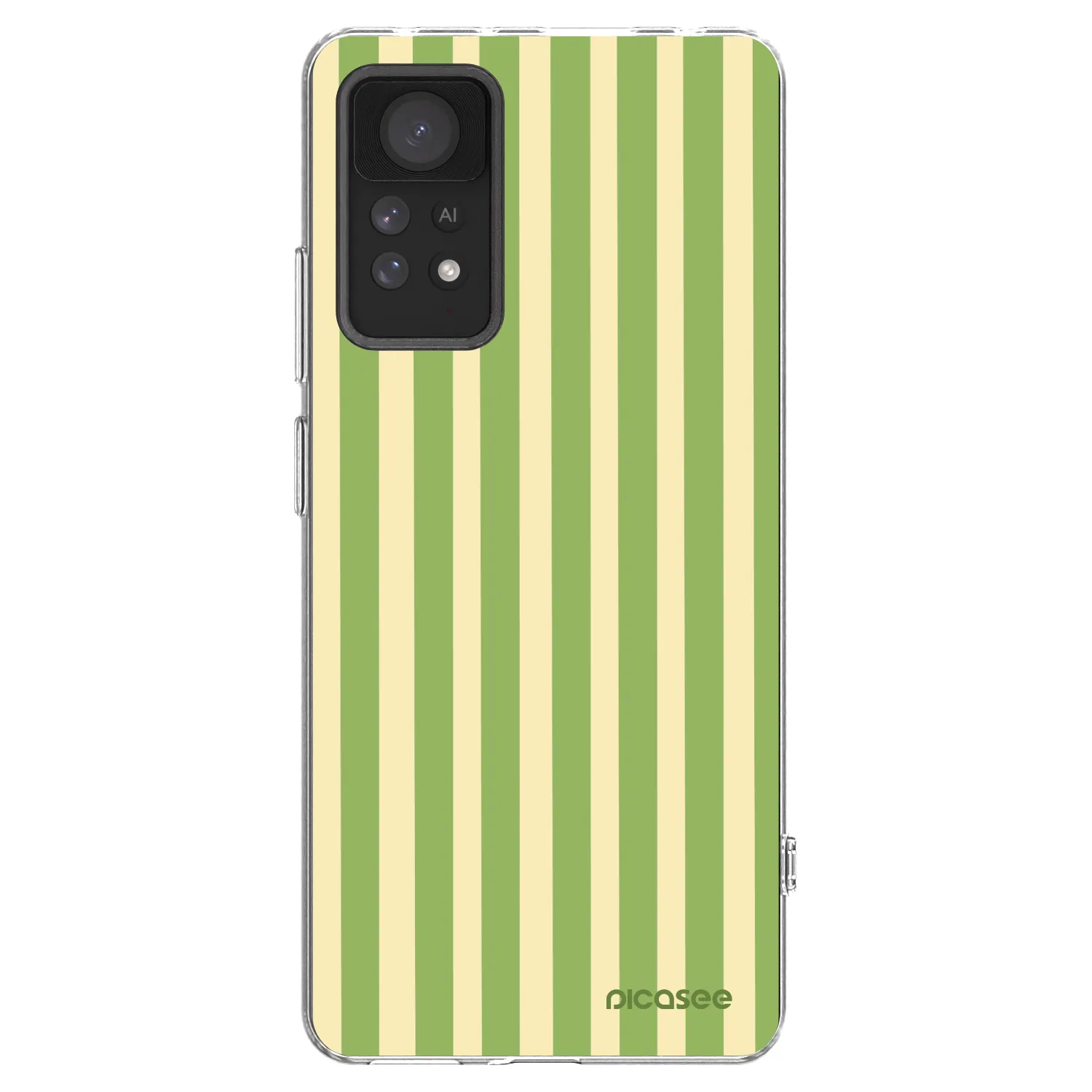 Picasee husă transparentă din silicon pentru Xiaomi Redmi Note 11 Pro 5G - Lines Matcha