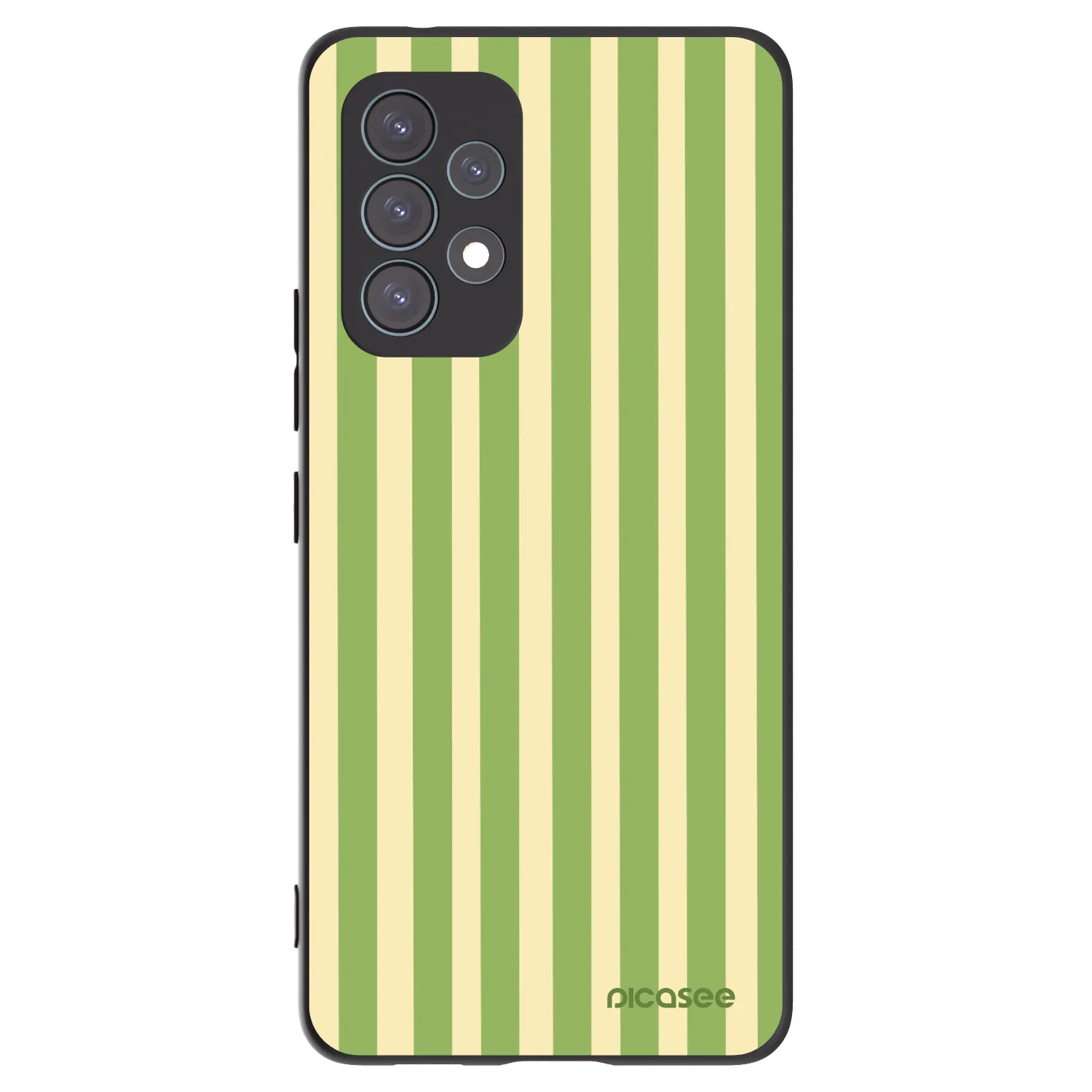 Picasee husă neagră din silicon pentru Samsung Galaxy A53 5G A536 - Lines Matcha