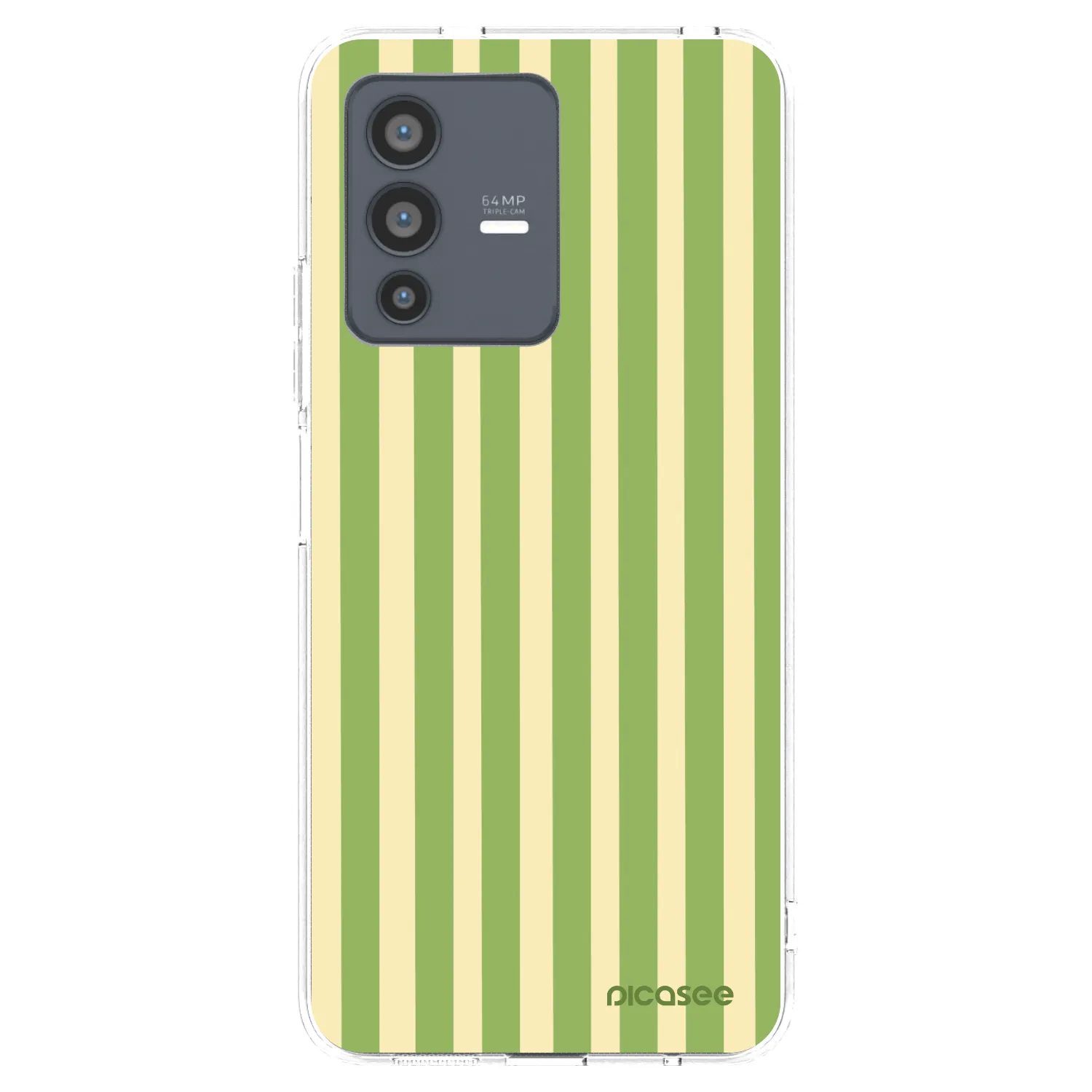 Picasee husă transparentă din silicon pentru Vivo V23 5G - Lines Matcha