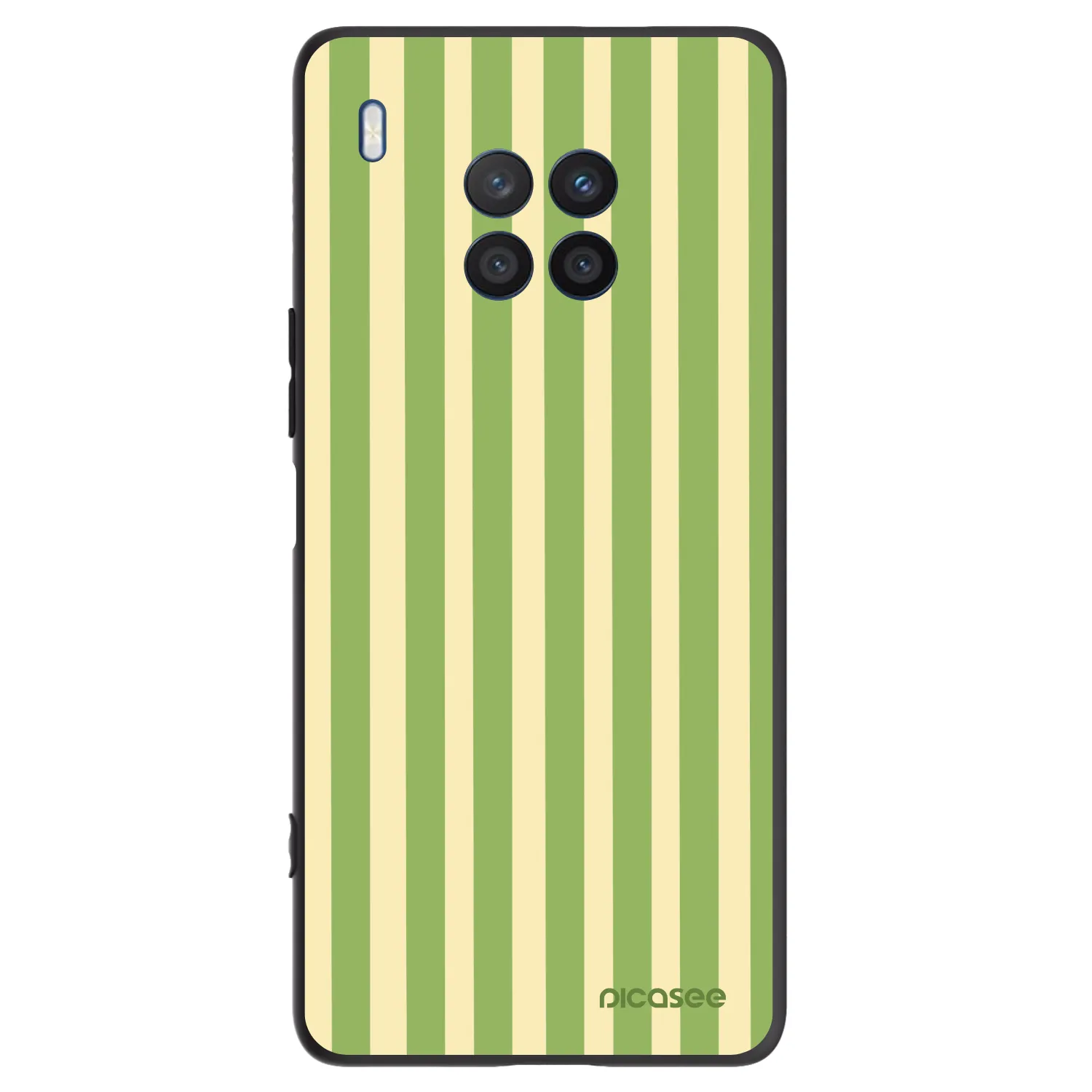 Picasee husă neagră din silicon pentru Honor 50 Lite - Lines Matcha