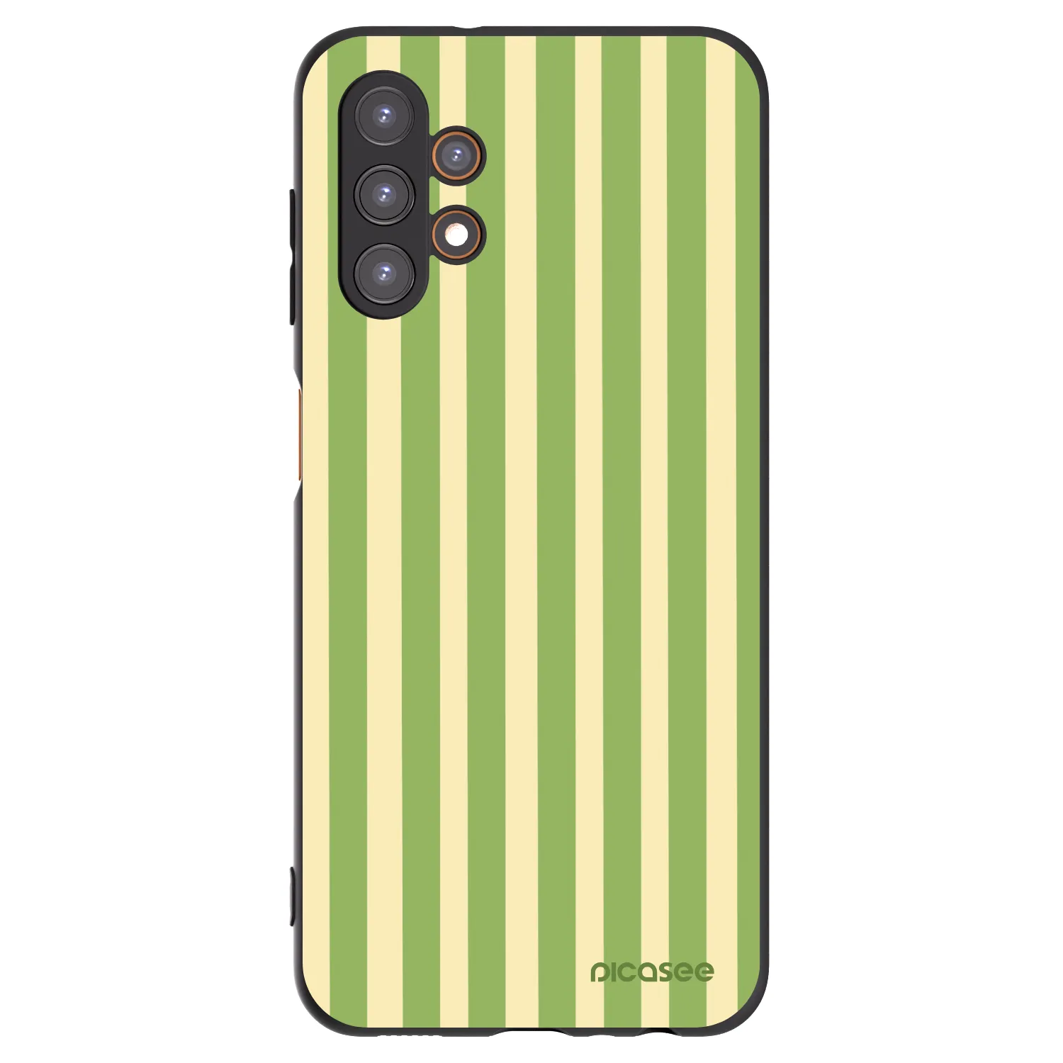Picasee husă neagră din silicon pentru Samsung Galaxy A13 4G A135 - Lines Matcha