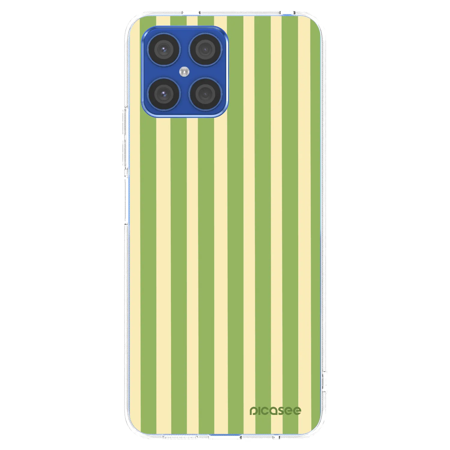 Picasee husă transparentă din silicon pentru Honor X8 4G - Lines Matcha